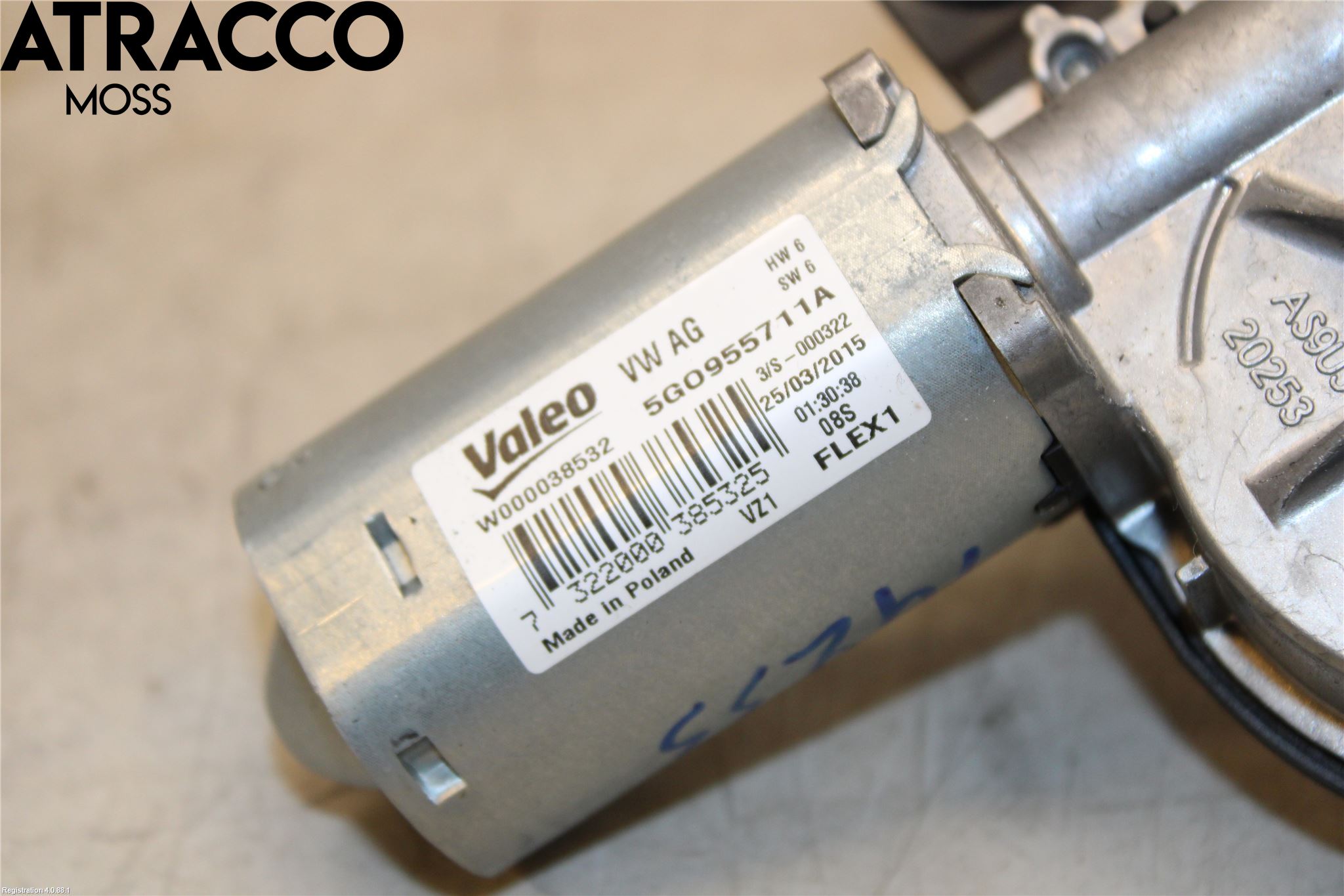 Volkswagen VW GOLF / E-GOLF VII 13-20 Torkarmotor Baklucka