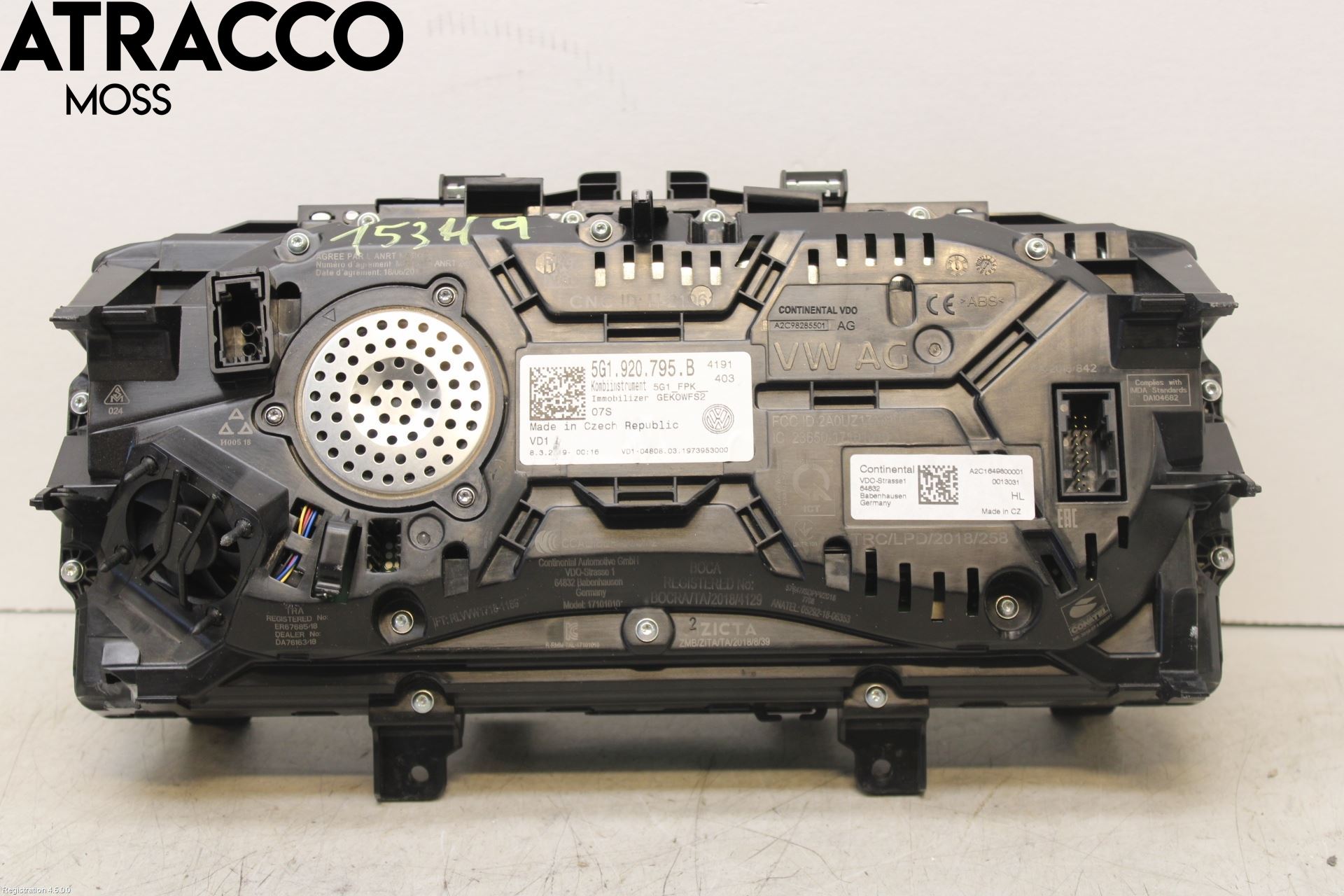 Volkswagen VW GOLF / E-GOLF VII 13-20 Instrument Komb