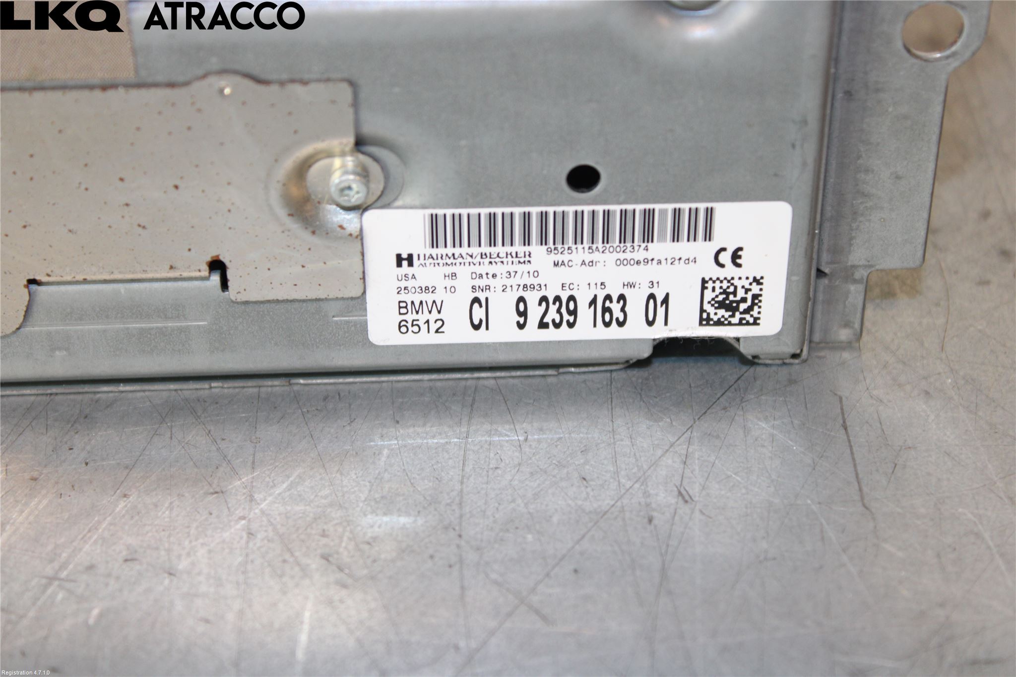BMW X3 F25 10-17 Cd Radio - Multimediapanel