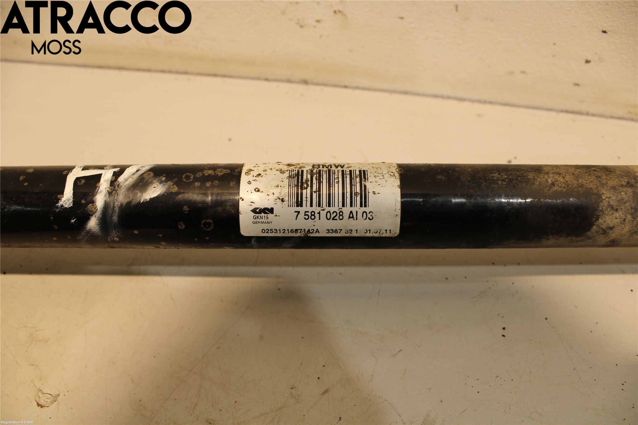 BMW 5 F10/F11/F18 09-17 Drivaxel Bak Höger