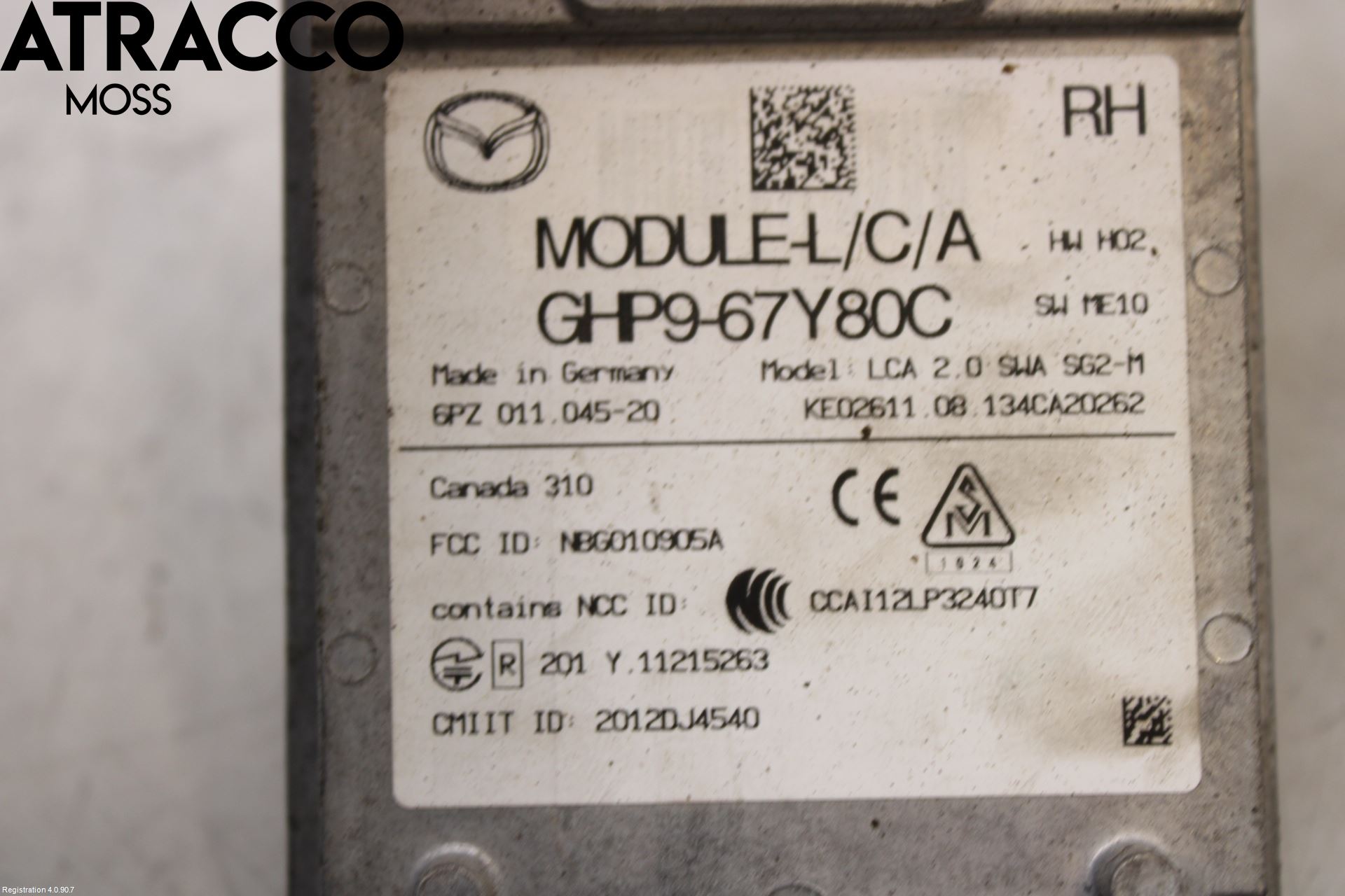 Mazda 6 13- Sensor Övrigt