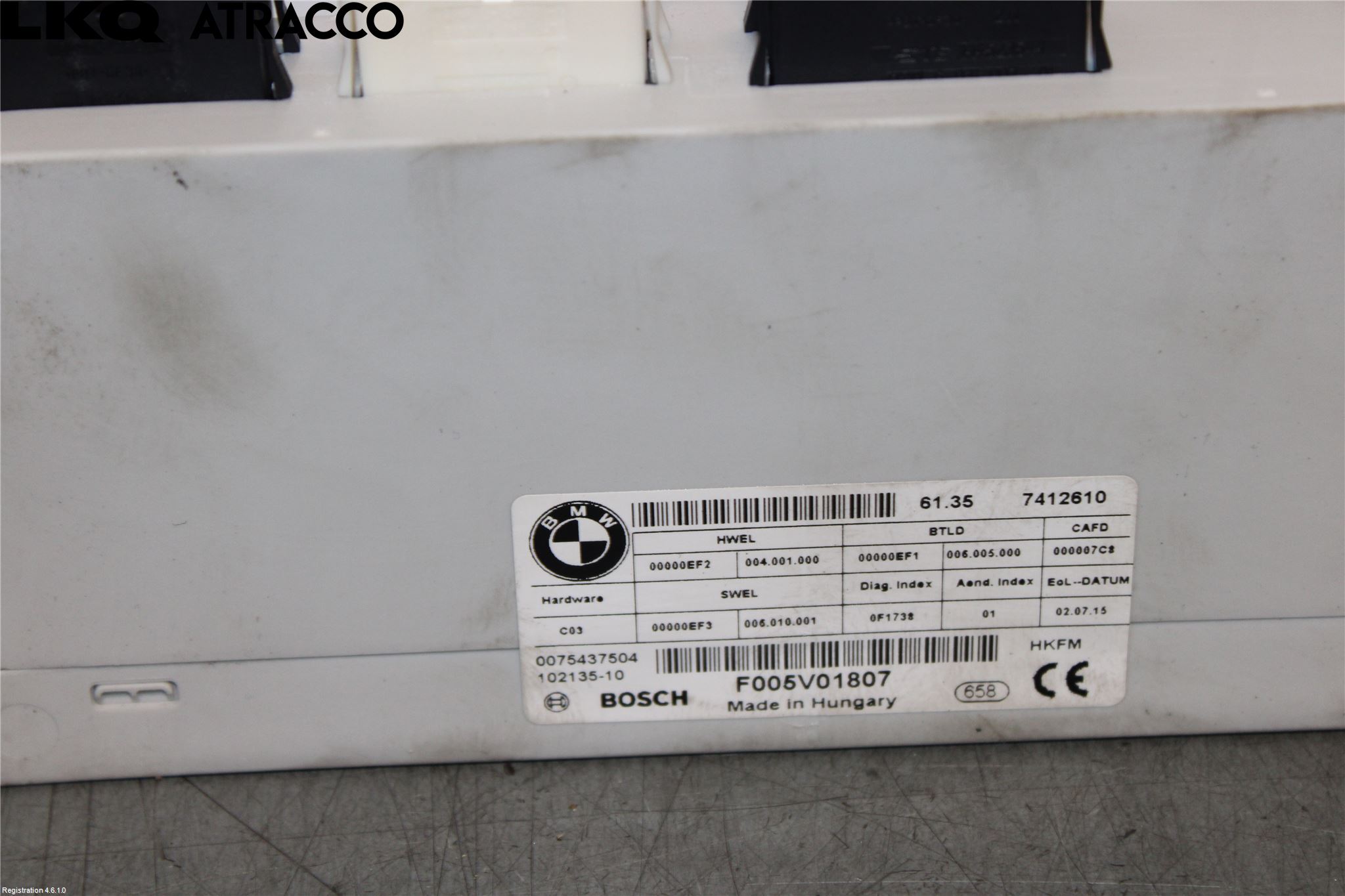 BMW 3 F30/F31/F80 12-19 Styrenhet Baklucka