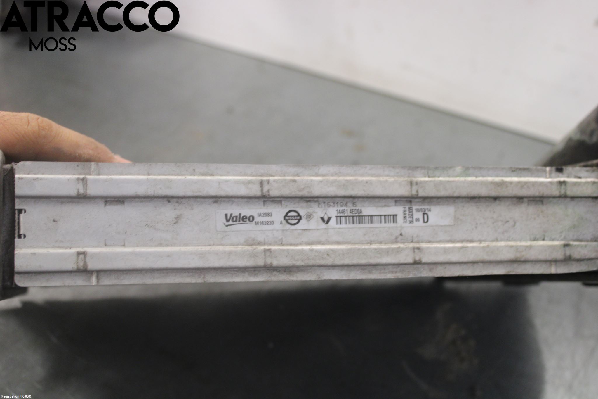 Nissan QASHQAI 14-17 Laddluft-Intercooler Kyl