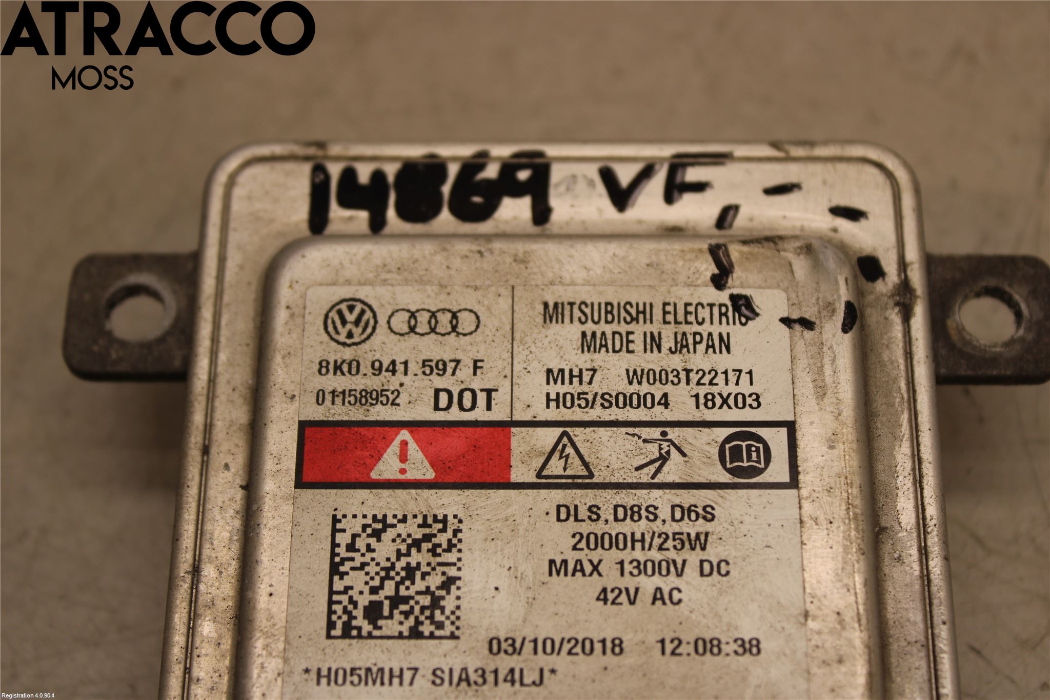 Volkswagen VW CADDY 16-20 Styrenhet Strålkastare