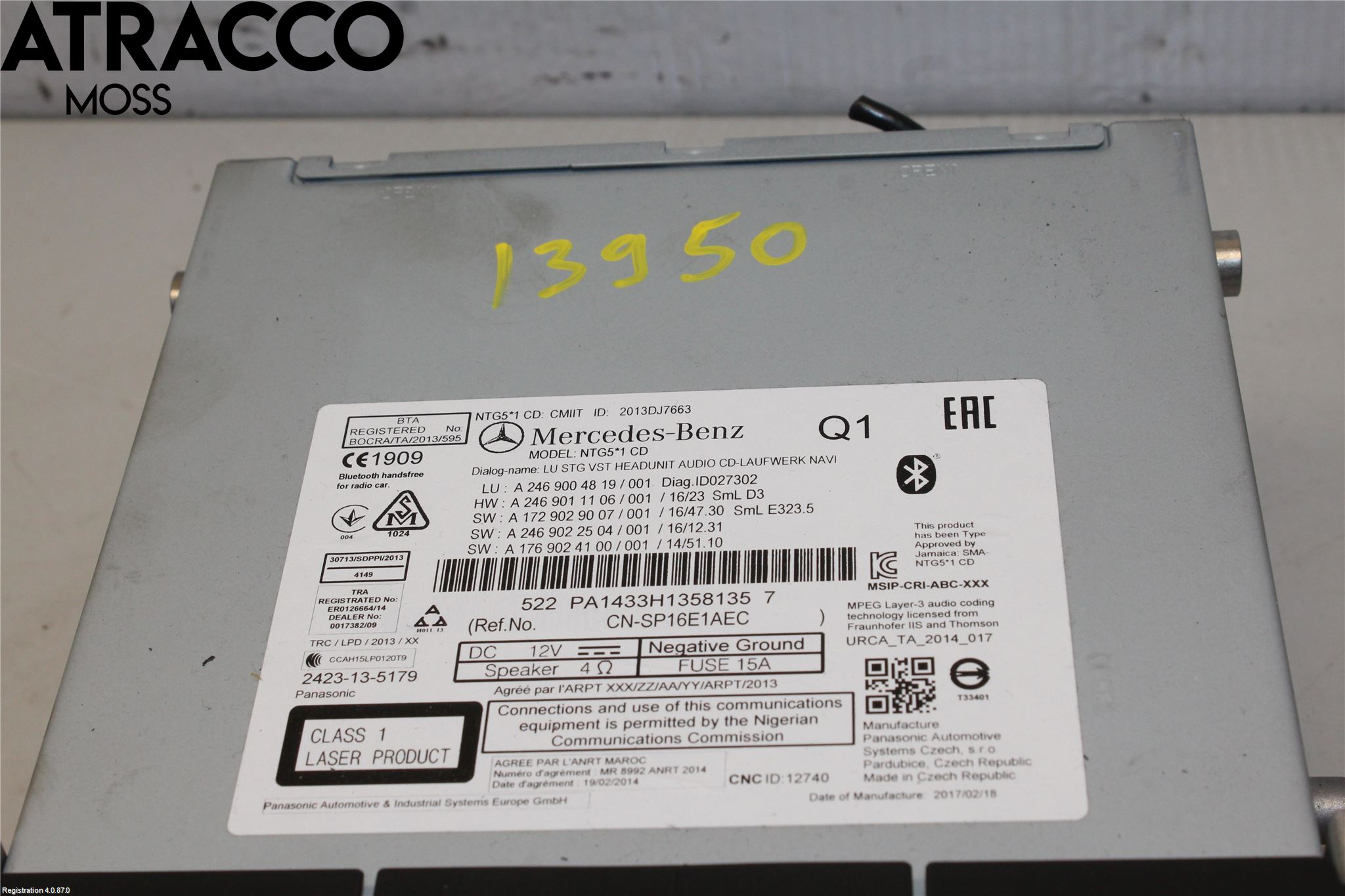 Mercedes-Benz MB GLA-KLASS (X156) 13-20 Radio