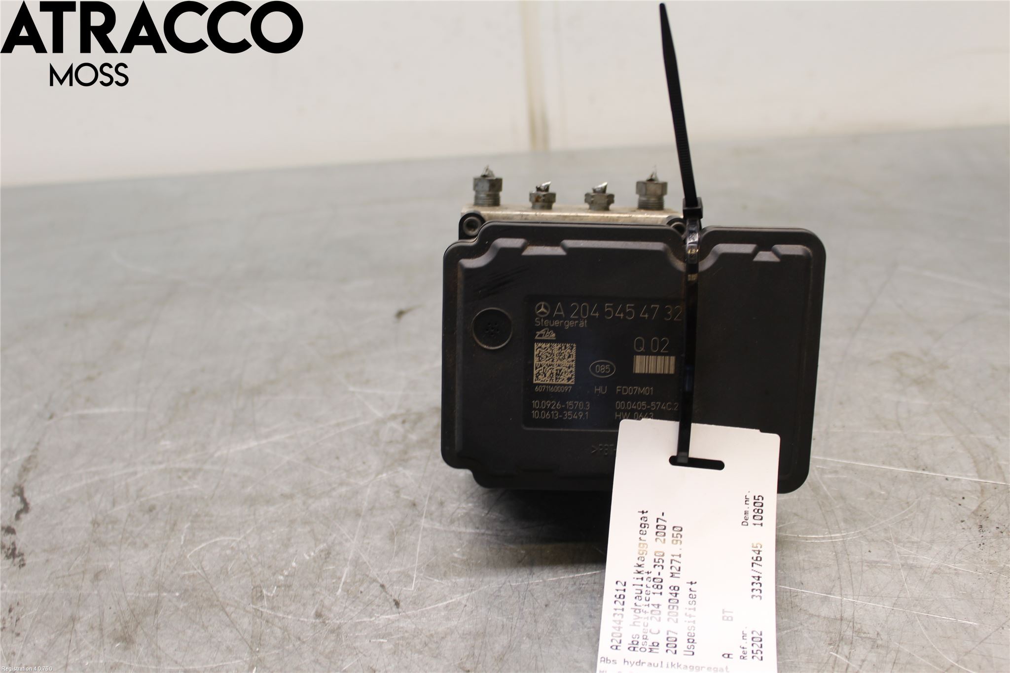 Mercedes-Benz MB C-KLASS (W204) 07-15 Abs Hydraulaggregat