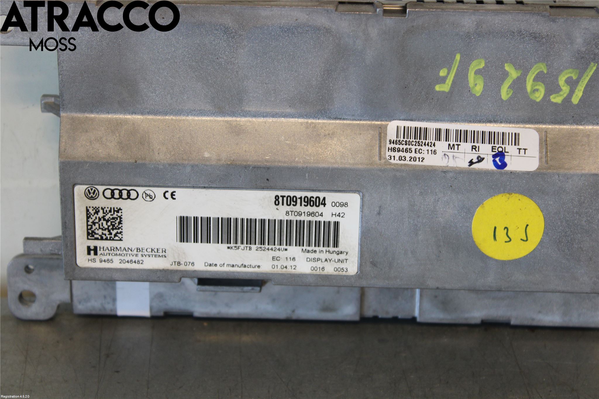 Audi A4/S4 08-11 Färddator