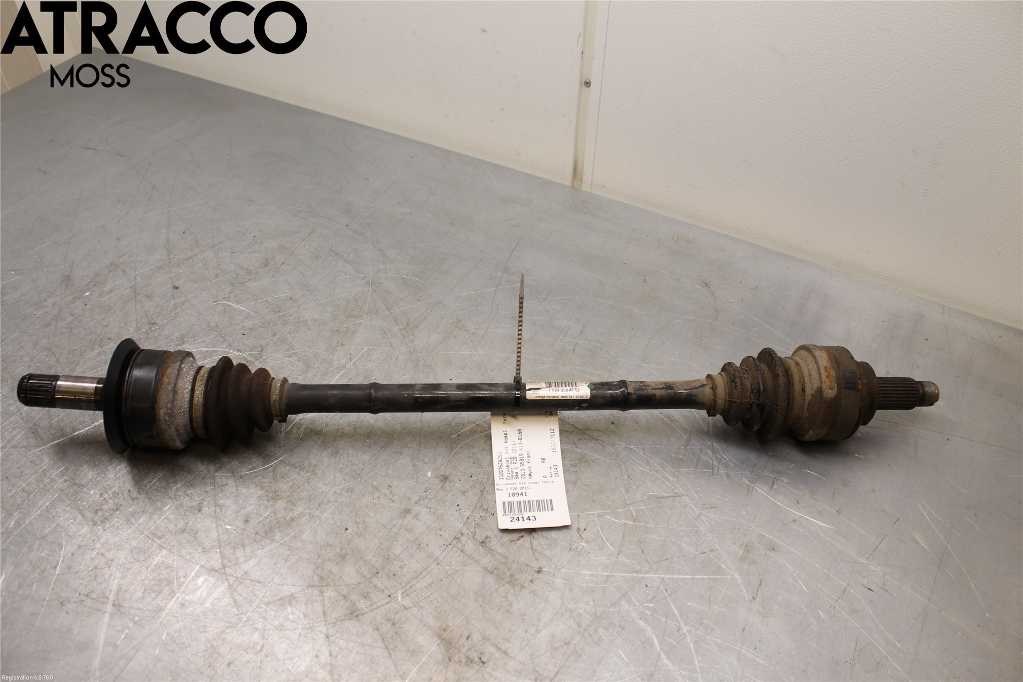 BMW 1 F20/F21 11-19 Drivaxel Bak Höger