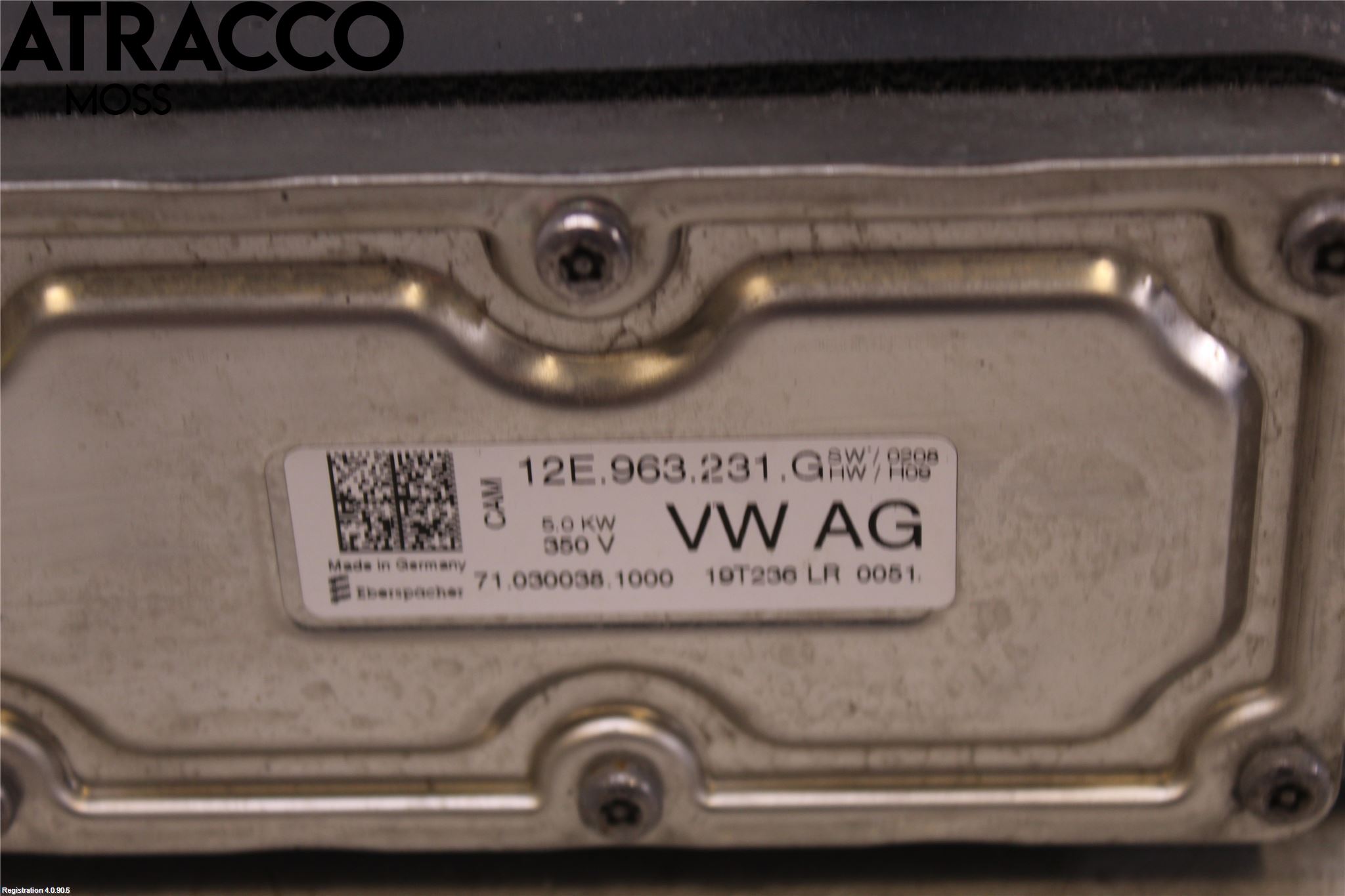 Volkswagen VW GOLF / E-GOLF VII 13-20 Motorvärmare El-Sats Komp