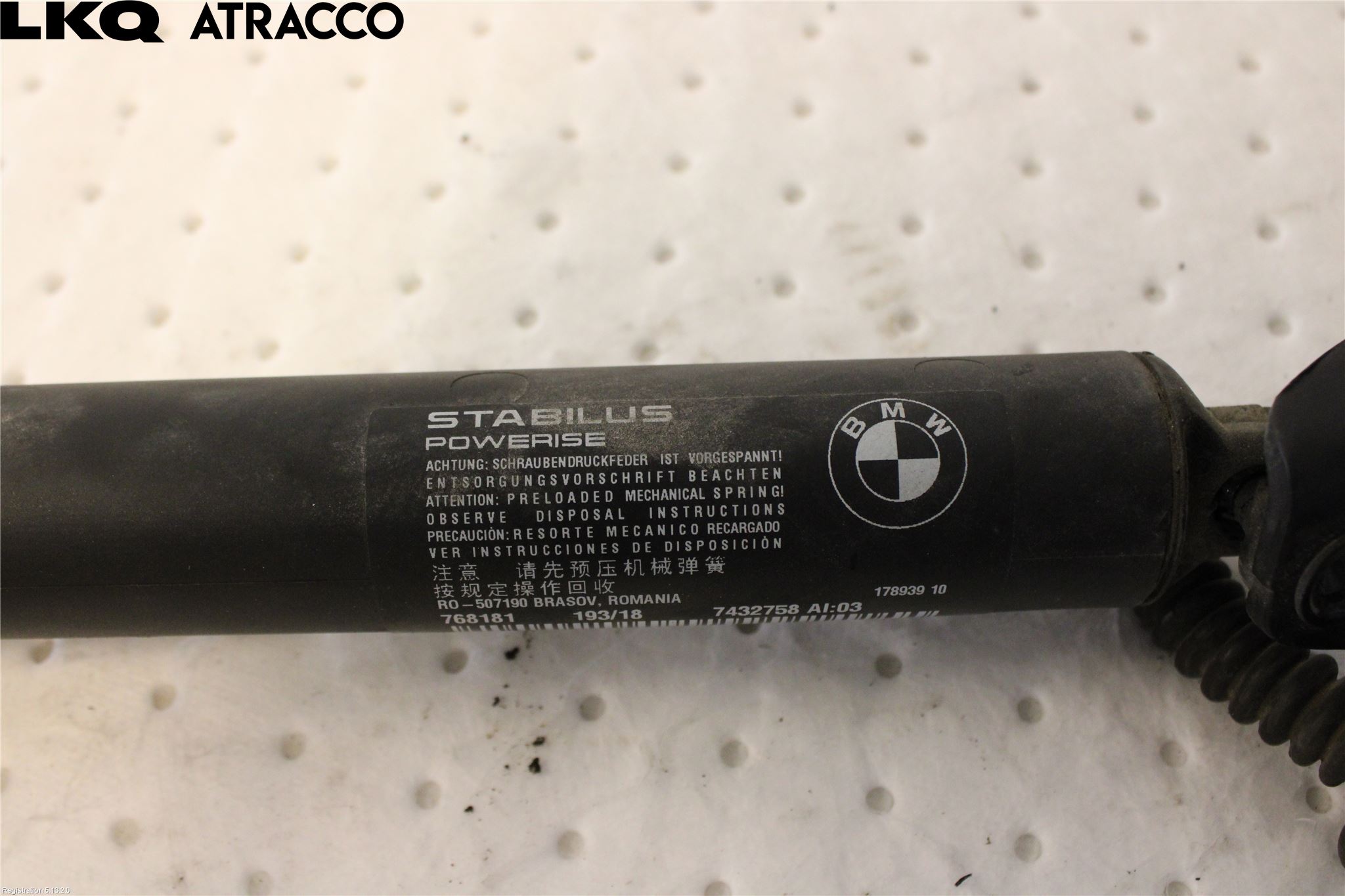 BMW 2 F45 Active Tourer 14-21 Gasfjäder Baklucka