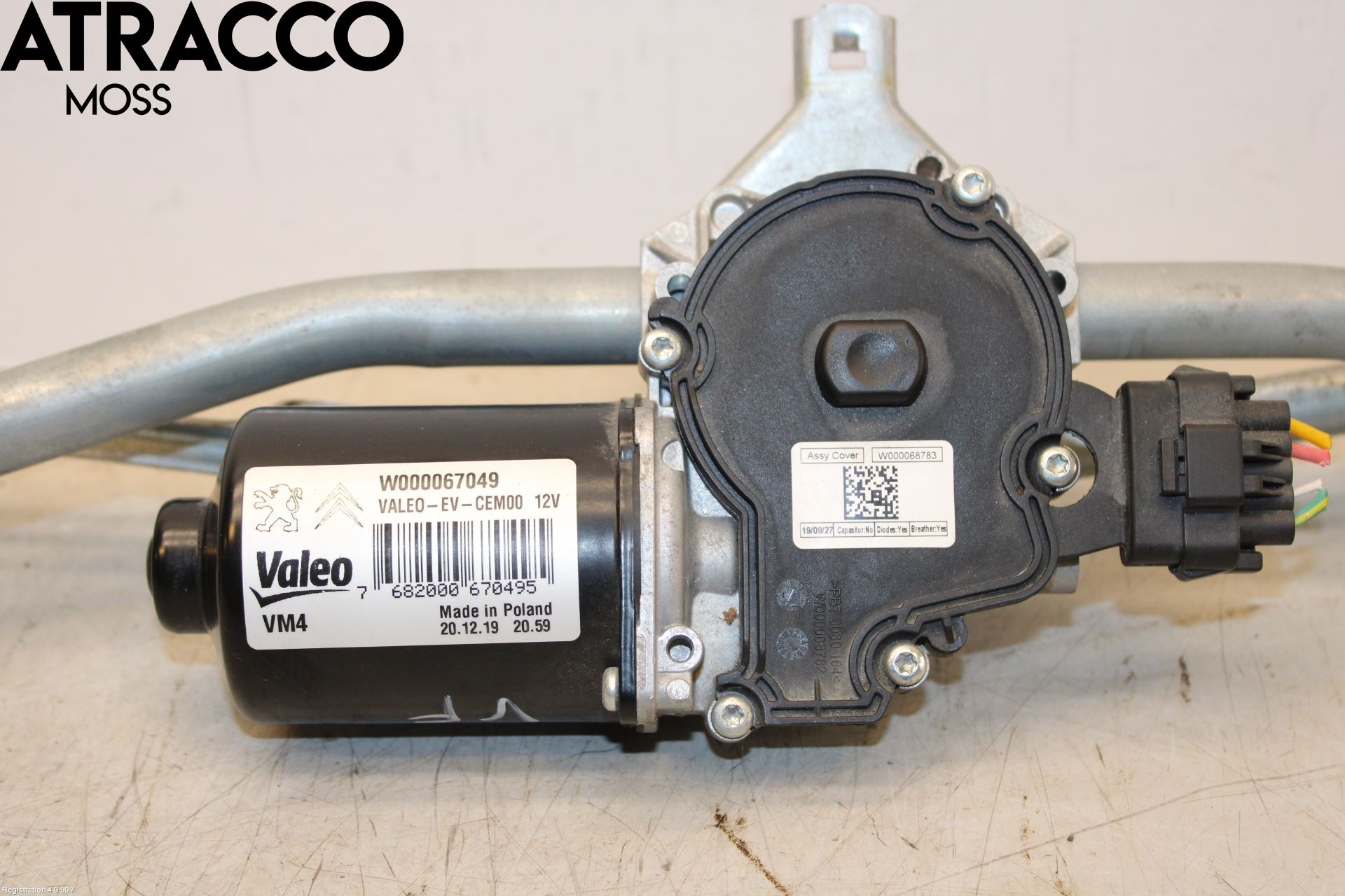 Peugeot EXPERT/E-EXPERT 17- Torkarmotor Vindruta