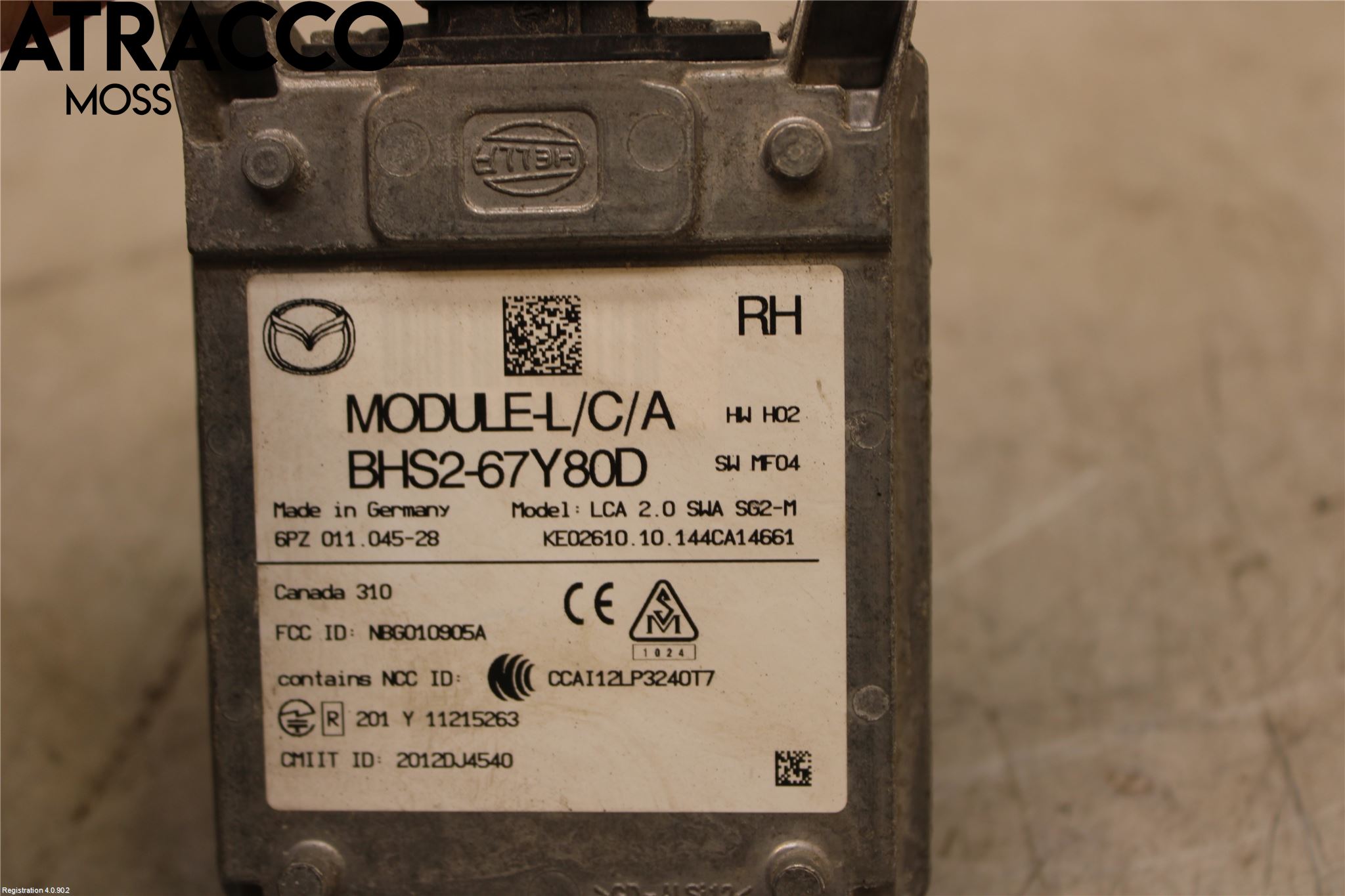 Mazda 3 III 14-19 Sensor Aktivt Kollisionsskydd