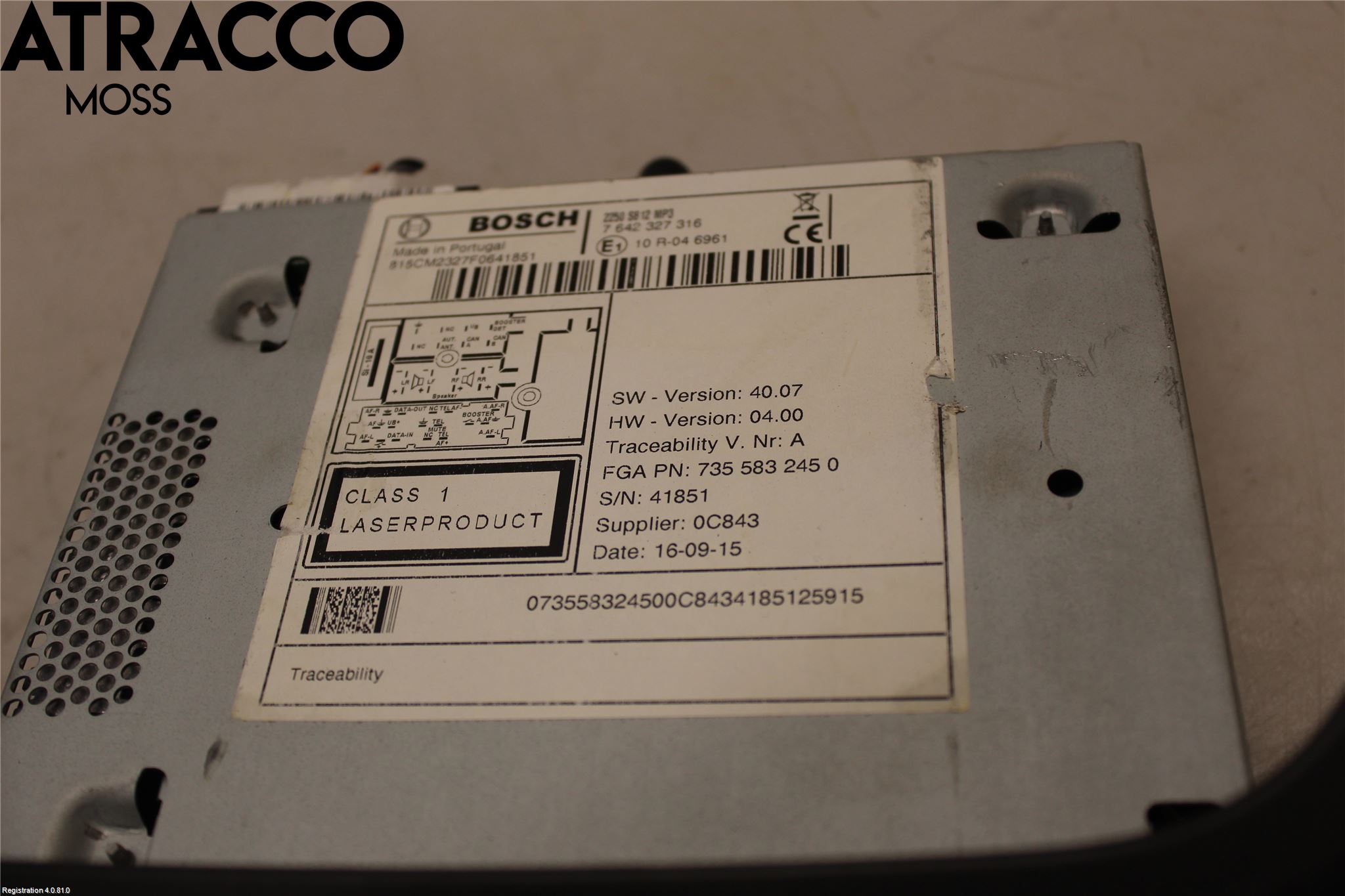 Peugeot BIPPER Cd Radio - Multimediapanel