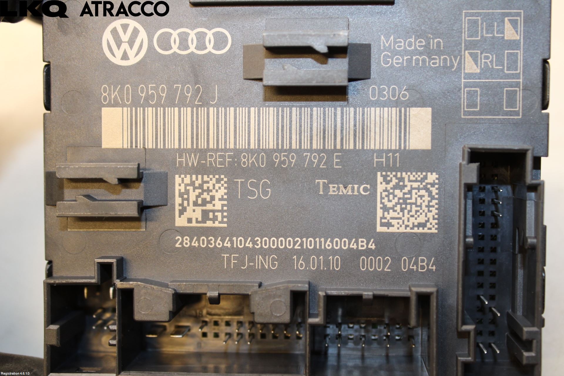 Audi A4/S4 08-11 Styrenhet Dörr