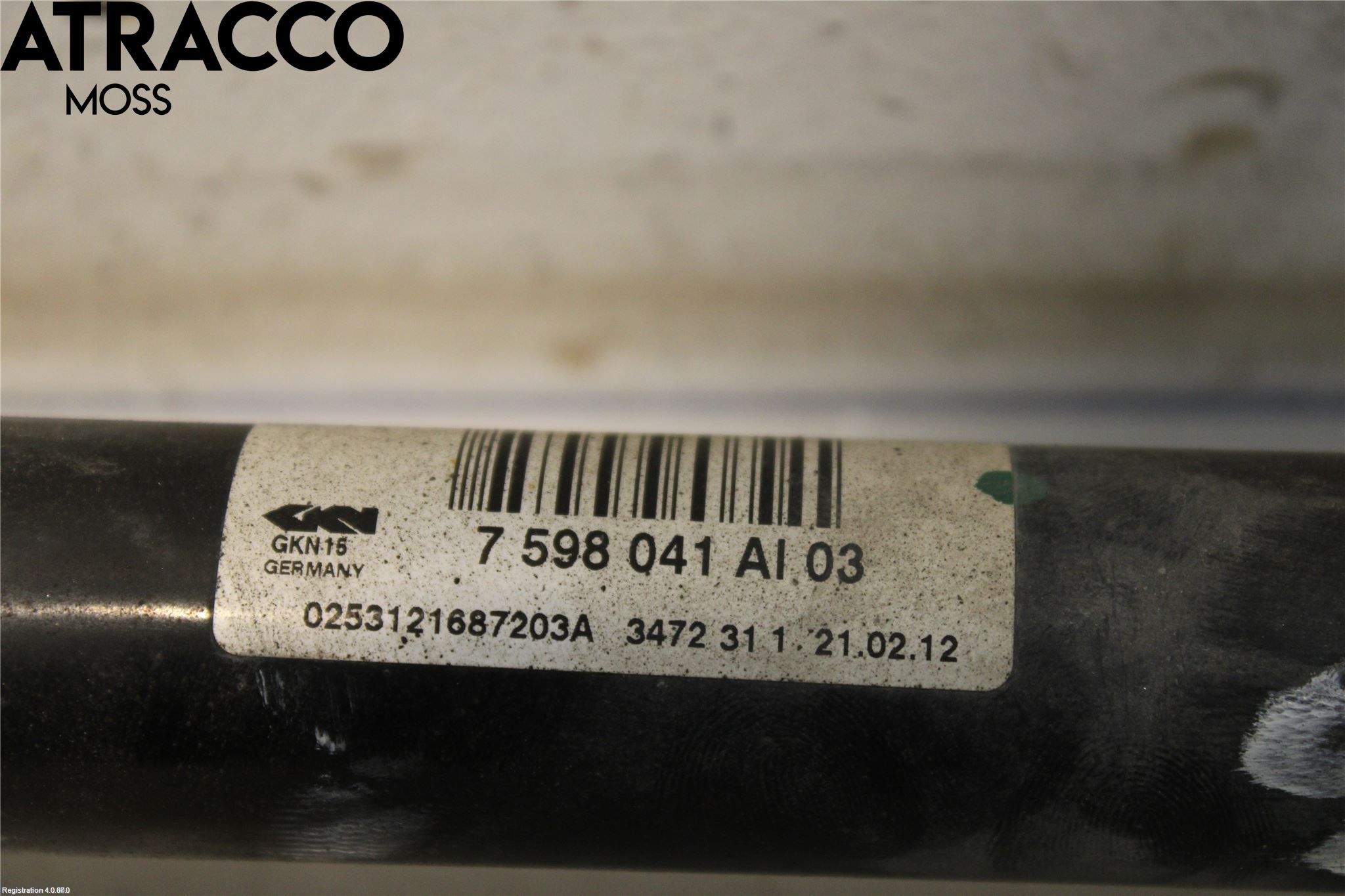 BMW X3 F25 10-17 Drivaxel Bak Vänster