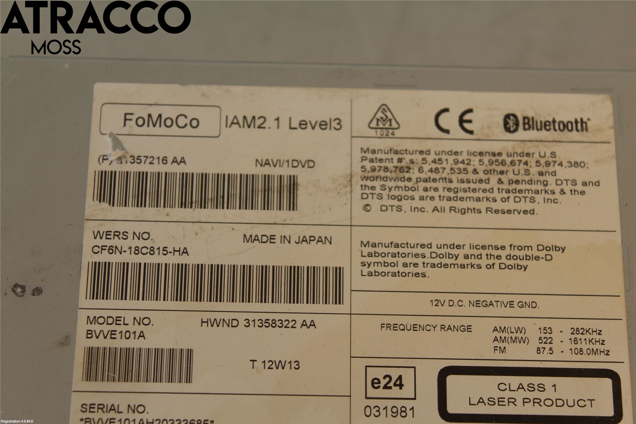 Volvo V60 11-13 Cd Radio - Multimediapanel