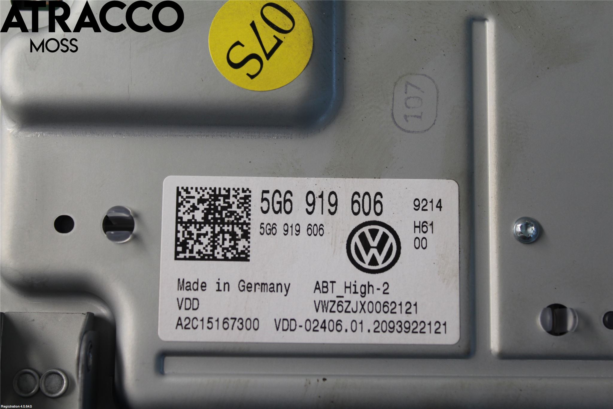 Volkswagen VW GOLF / E-GOLF VII 13-20 Multifunktionsdisplay