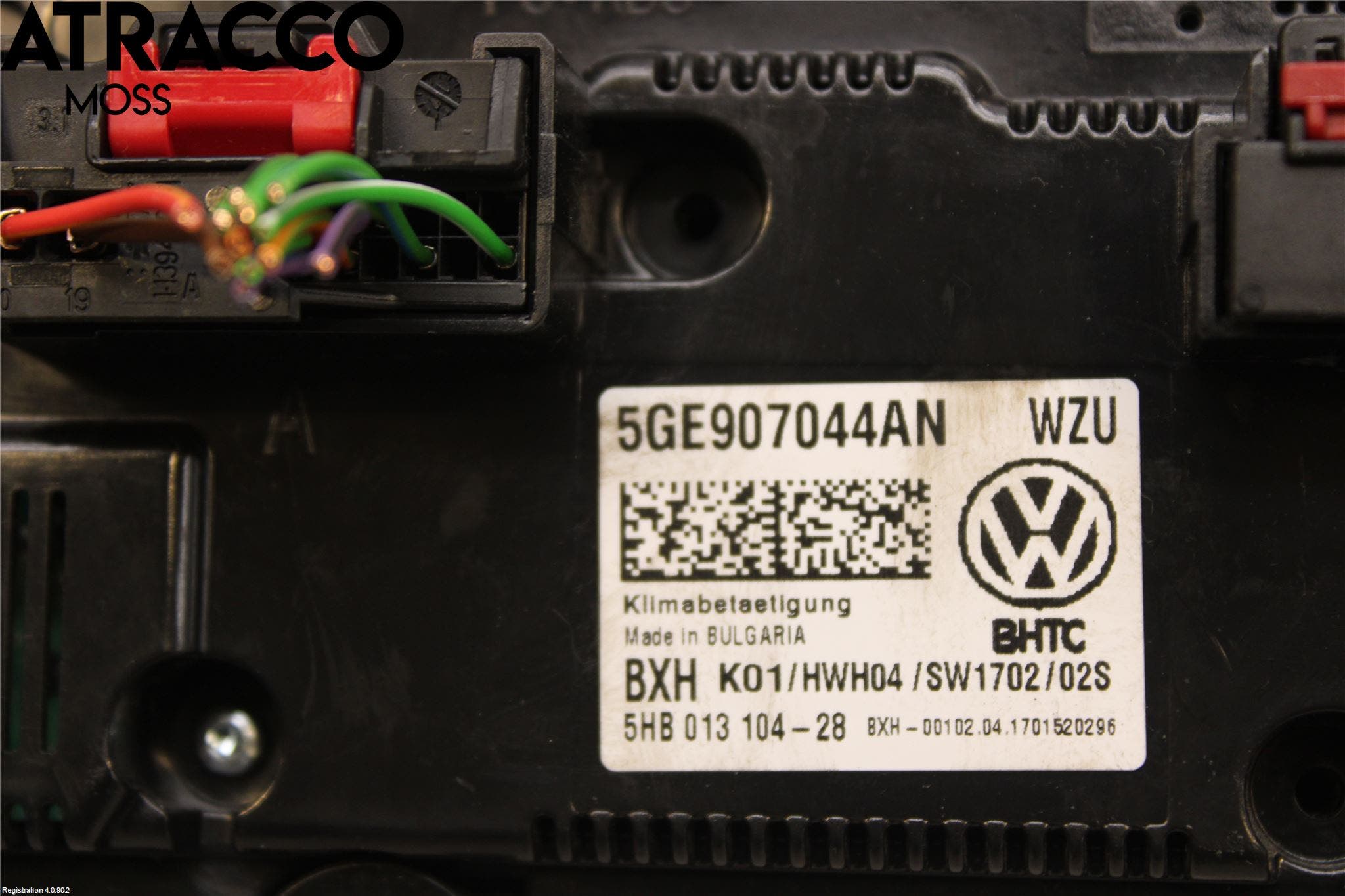 Volkswagen VW GOLF / E-GOLF VII 13-20 Ac Styrenhet Ac Manöveren