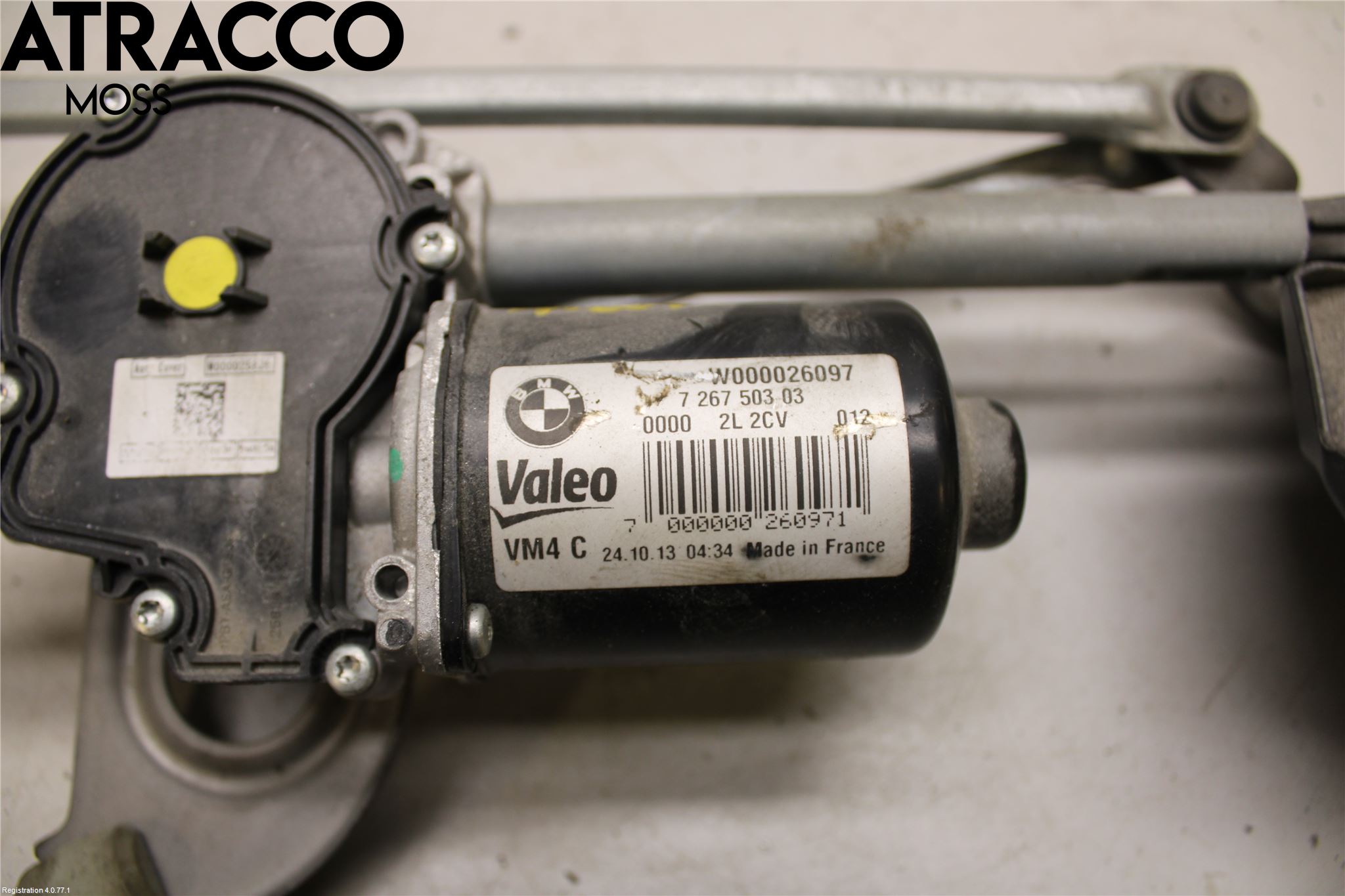 BMW 3 F30/F31/F80 12-19 Torkarmotor Vindruta
