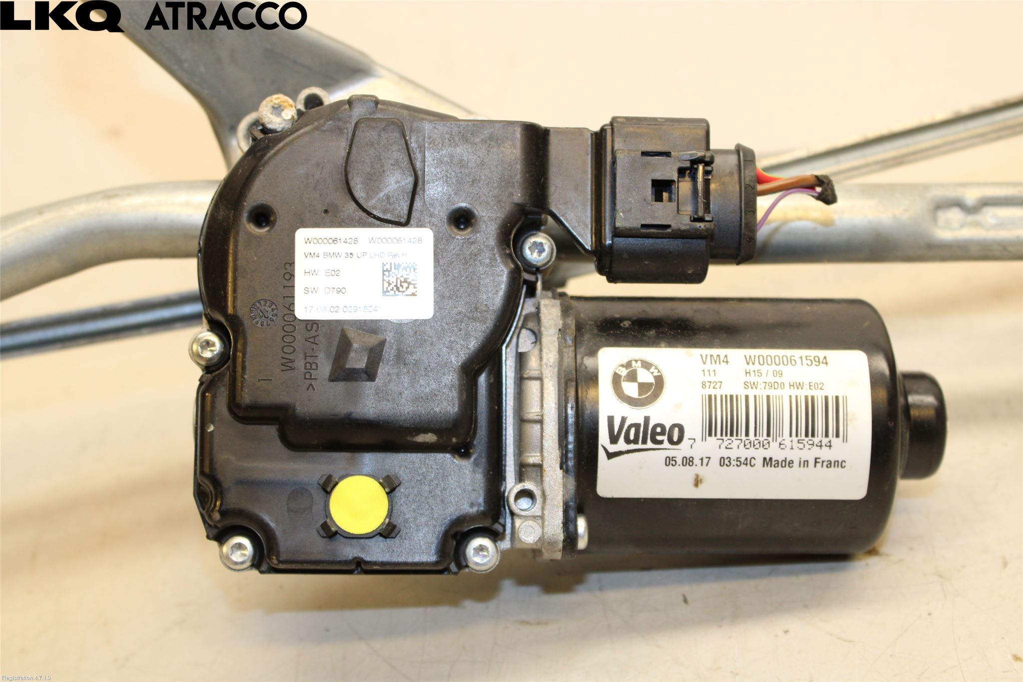 BMW 5 G30/G31/F90 17-23 Torkarmotor Vindruta