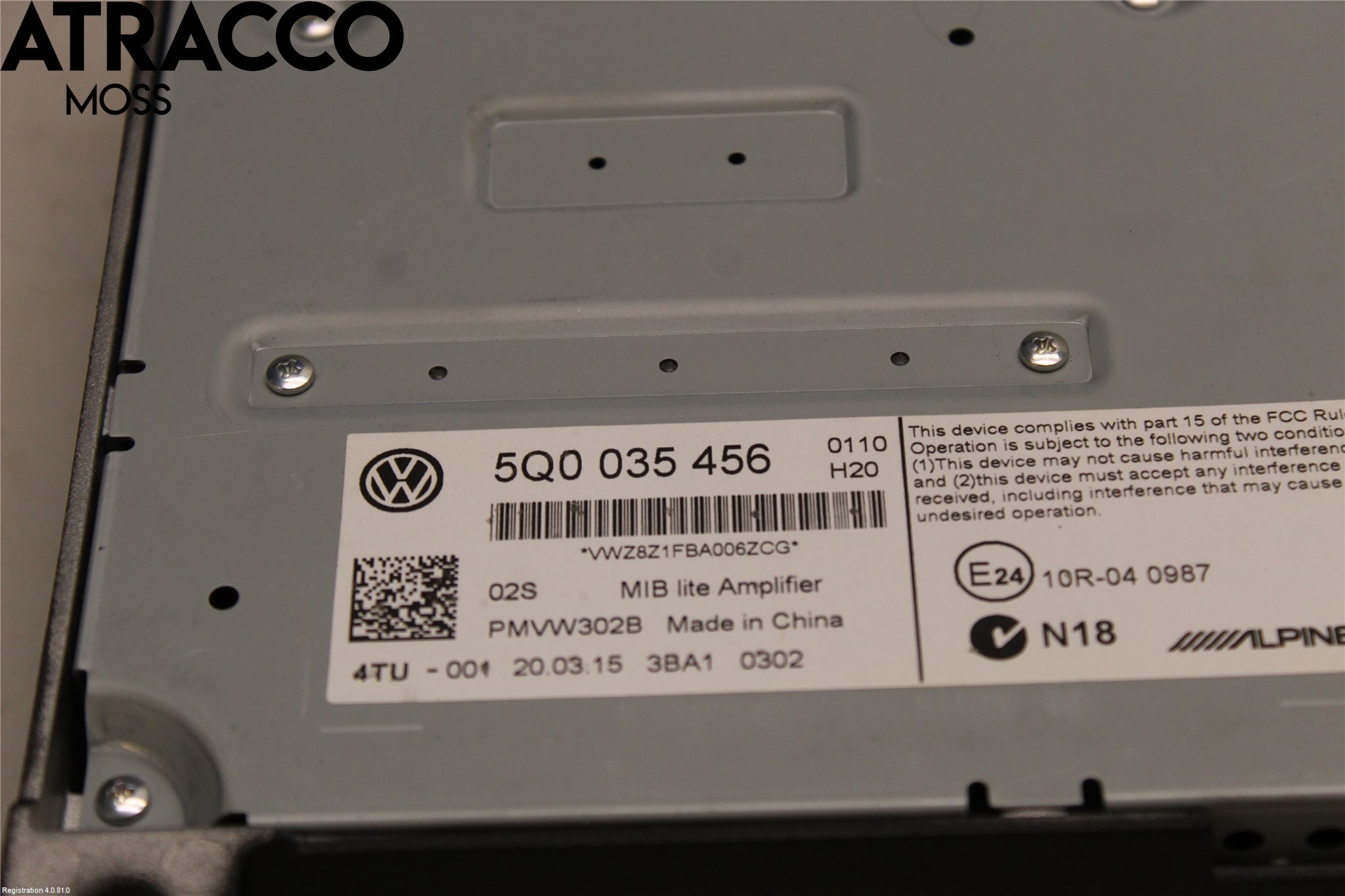 Volkswagen VW GOLF / E-GOLF VII 13-20 Radio-Stereo Förstärkare
