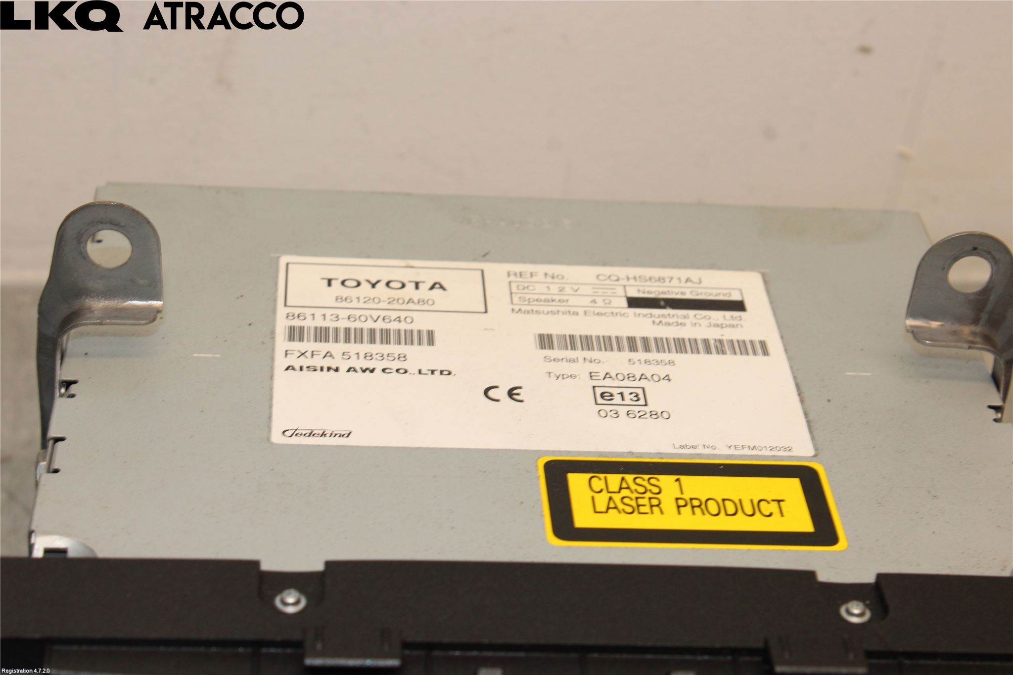 Toyota AVENSIS 09-15 Radio