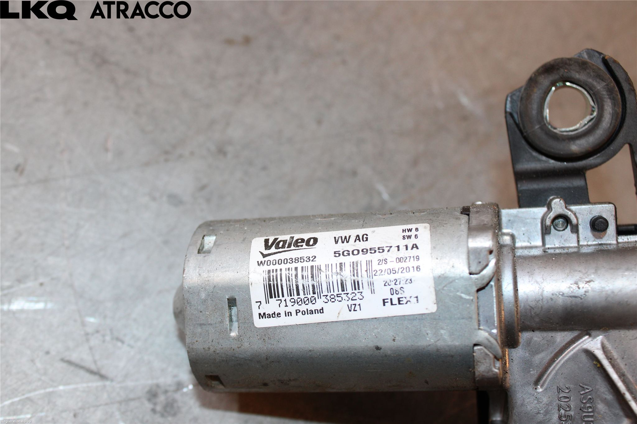Volkswagen VW GOLF / E-GOLF VII 13-20 Torkarmotor Baklucka