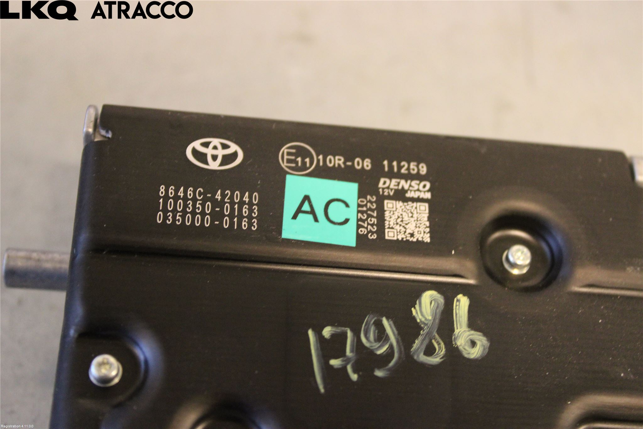 Toyota bZ4X EA10 22- Parkeringshjälp Kamera