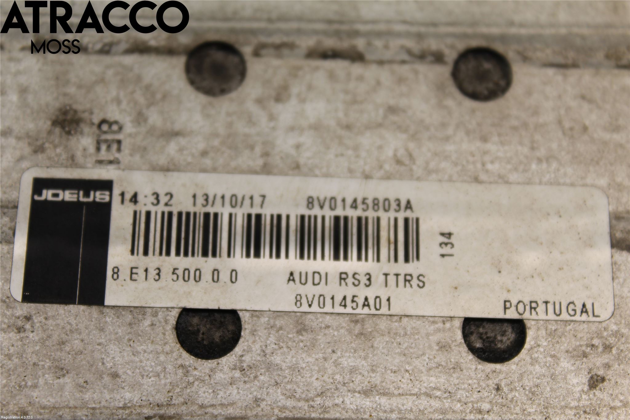 Audi A3/S3 8V 13-20 Laddluft-Intercooler Kyl