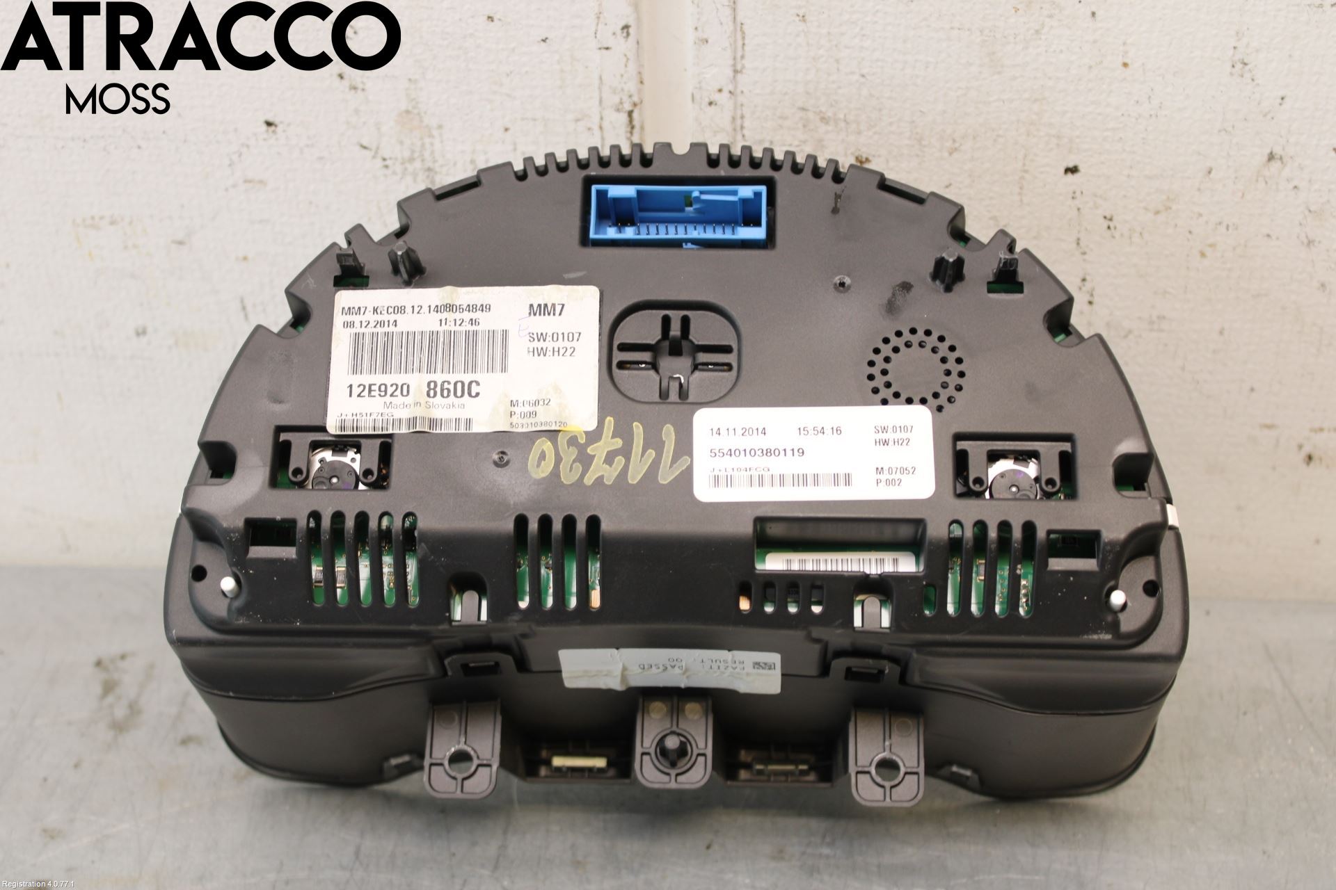 Volkswagen VW UP! / E-UP! Instrument Komb