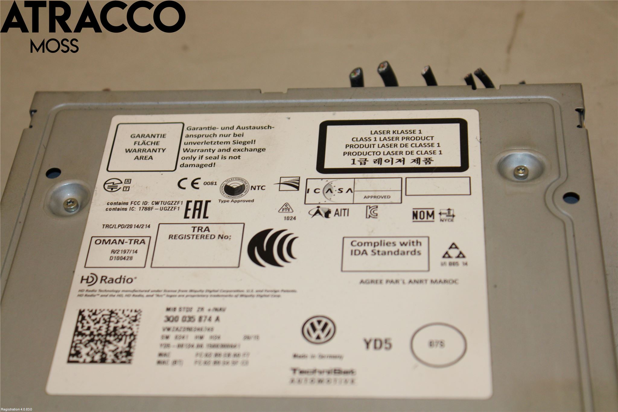 Volkswagen VW GOLF / E-GOLF VII 13-20 Radio