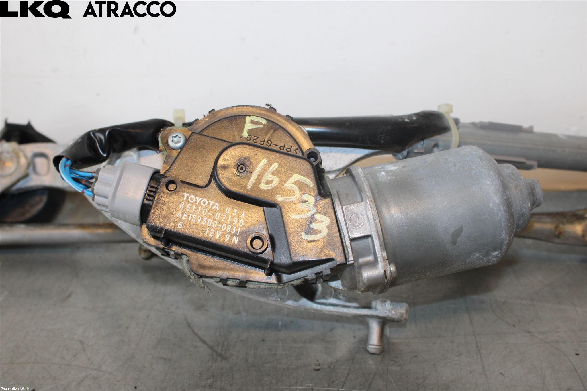 Toyota AURIS 10-12 Torkarmotor Vindruta