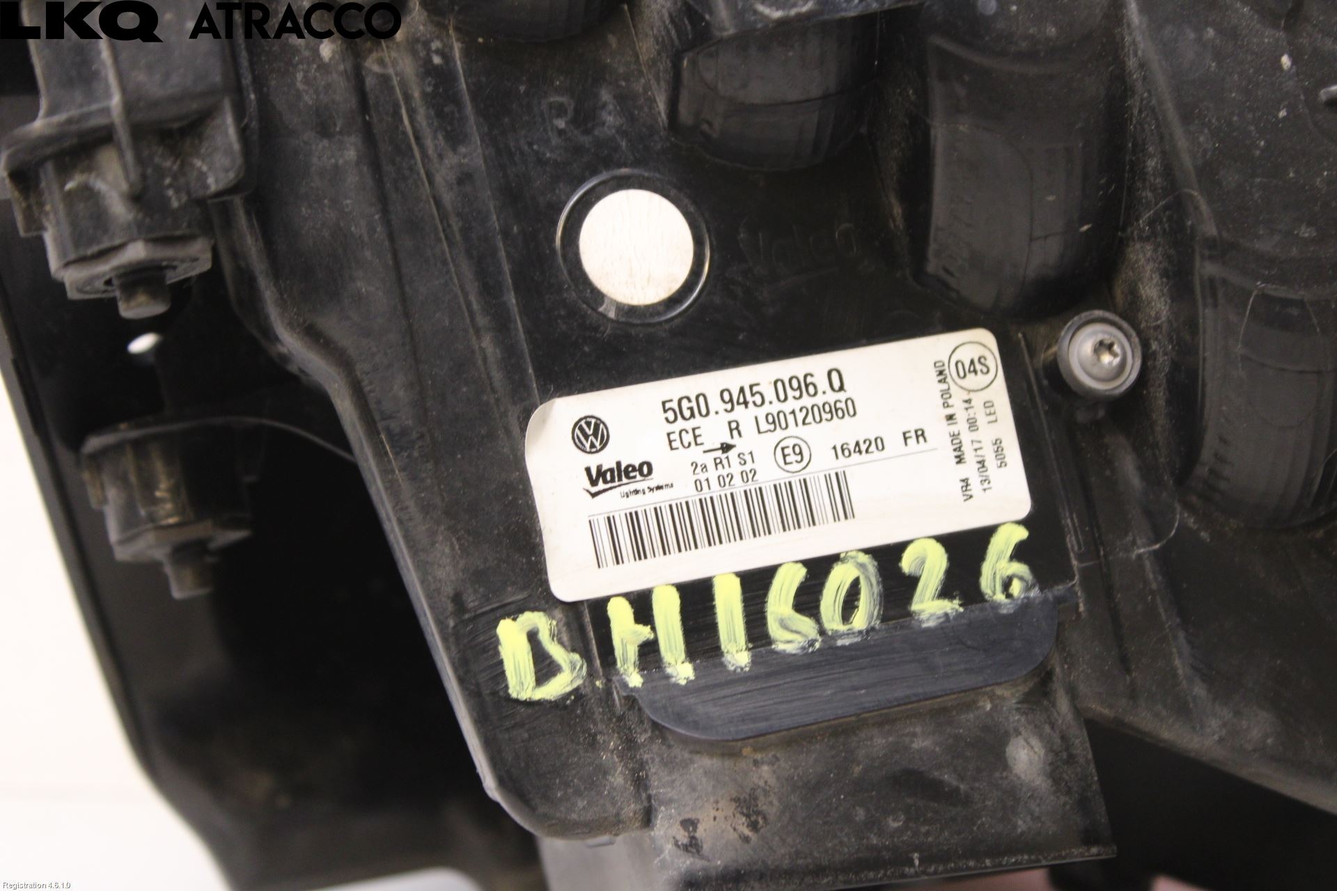 Volkswagen VW GOLF / E-GOLF VII 13-20 Bakljus Höger