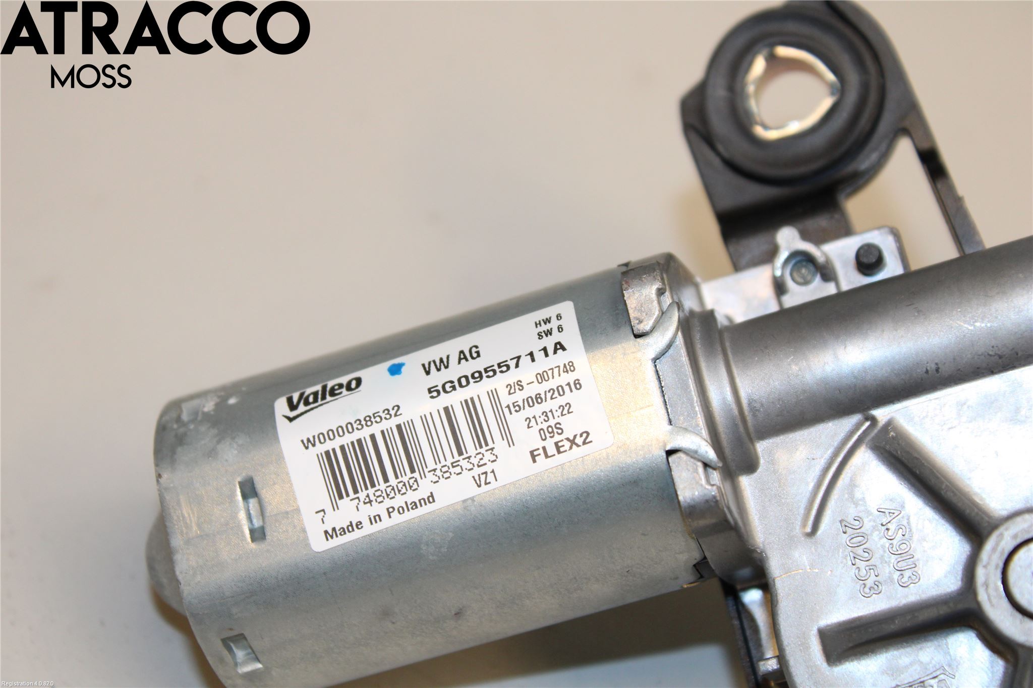 Volkswagen VW GOLF / E-GOLF VII 13-20 Torkarmotor Baklucka