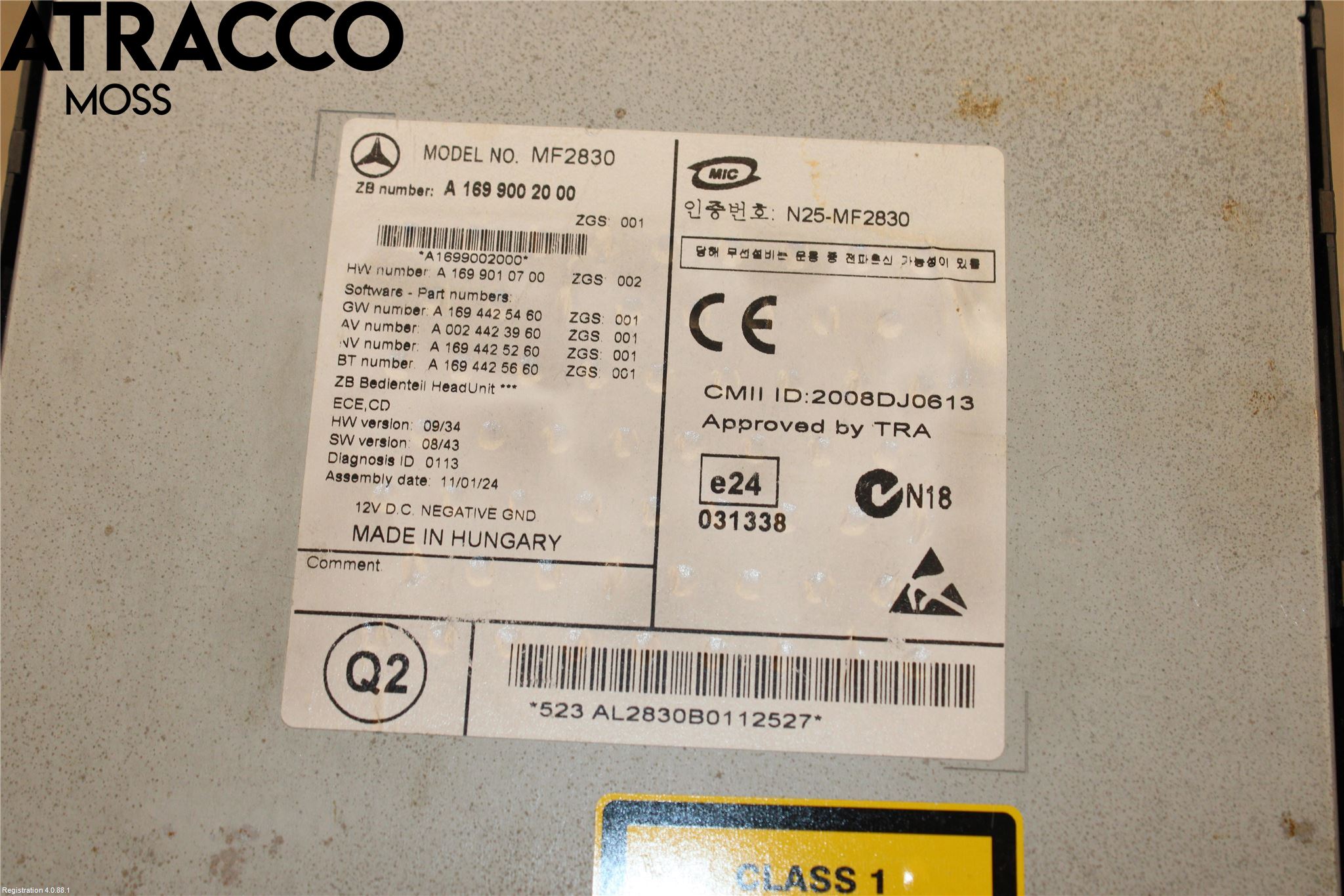 Mercedes-Benz MB VITO/VIANO (W639) 04-14 Cd Radio - Multimediapanel
