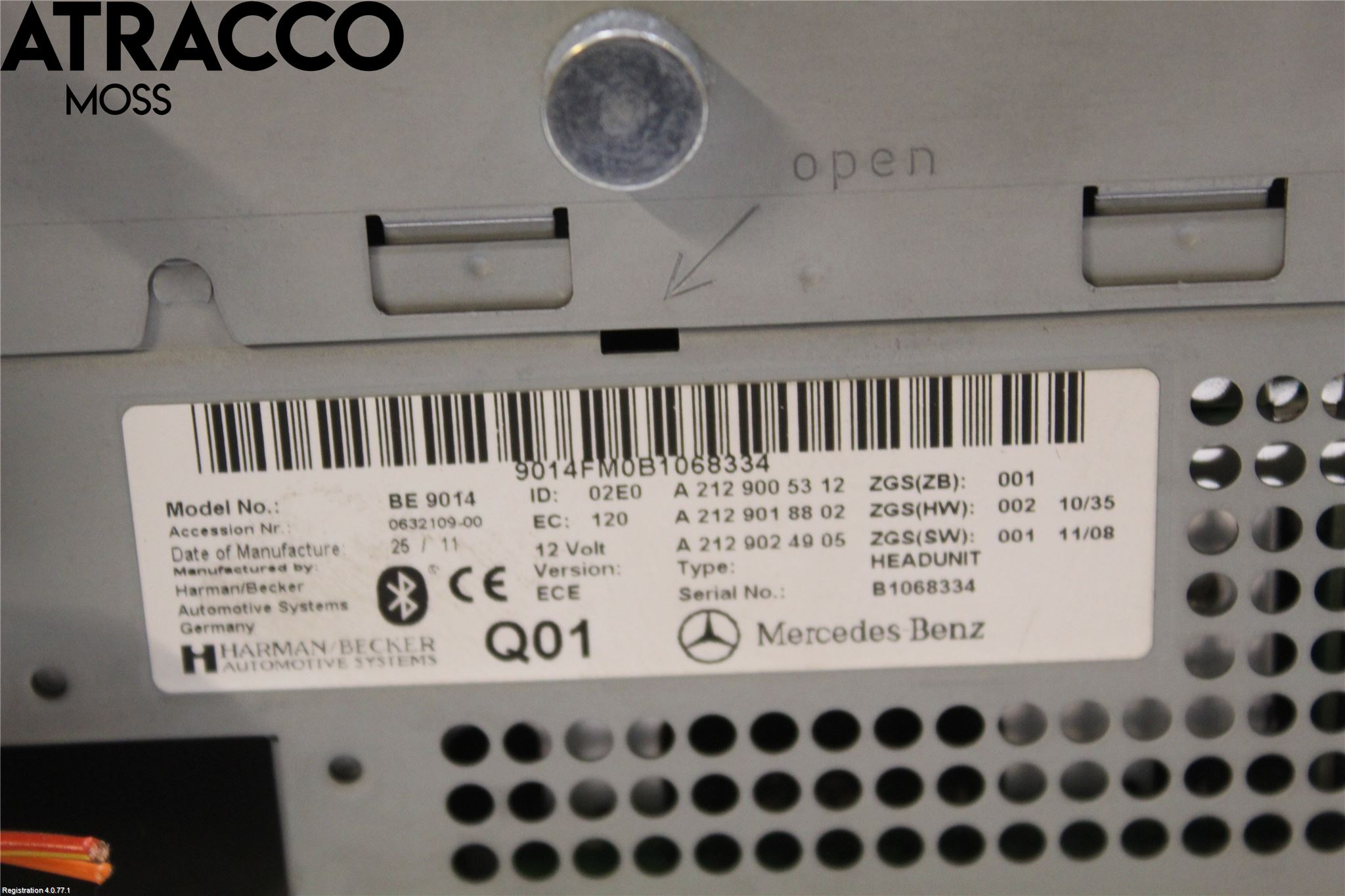 Mercedes-Benz MB E-KLASS (W212) 09-16 Cd Radio - Multimediapanel