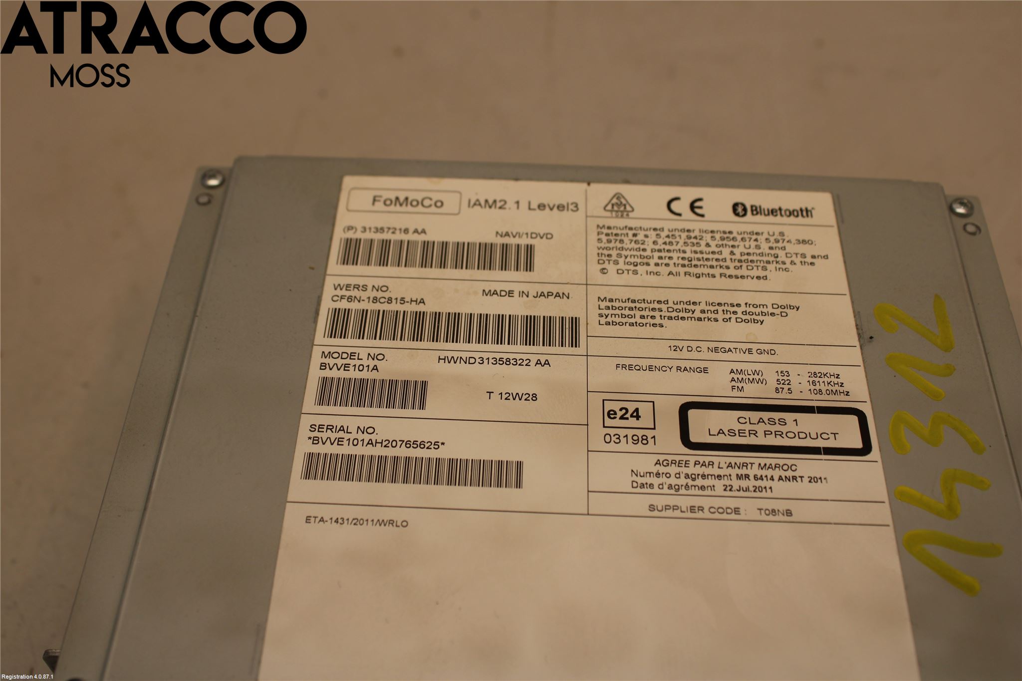 Volvo V40 12-19 Radio