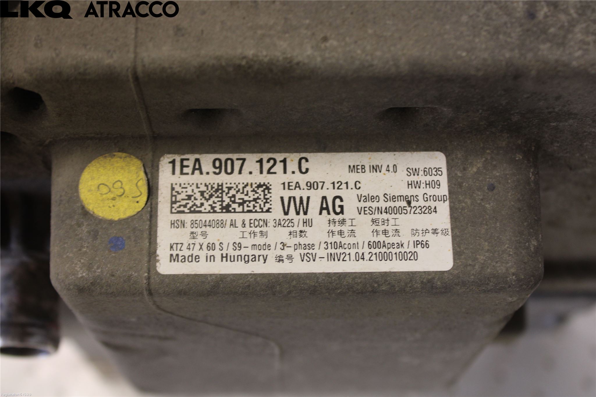 Skoda ENYAQ iV 21- Dc-Cd Omvandlare Hybrid