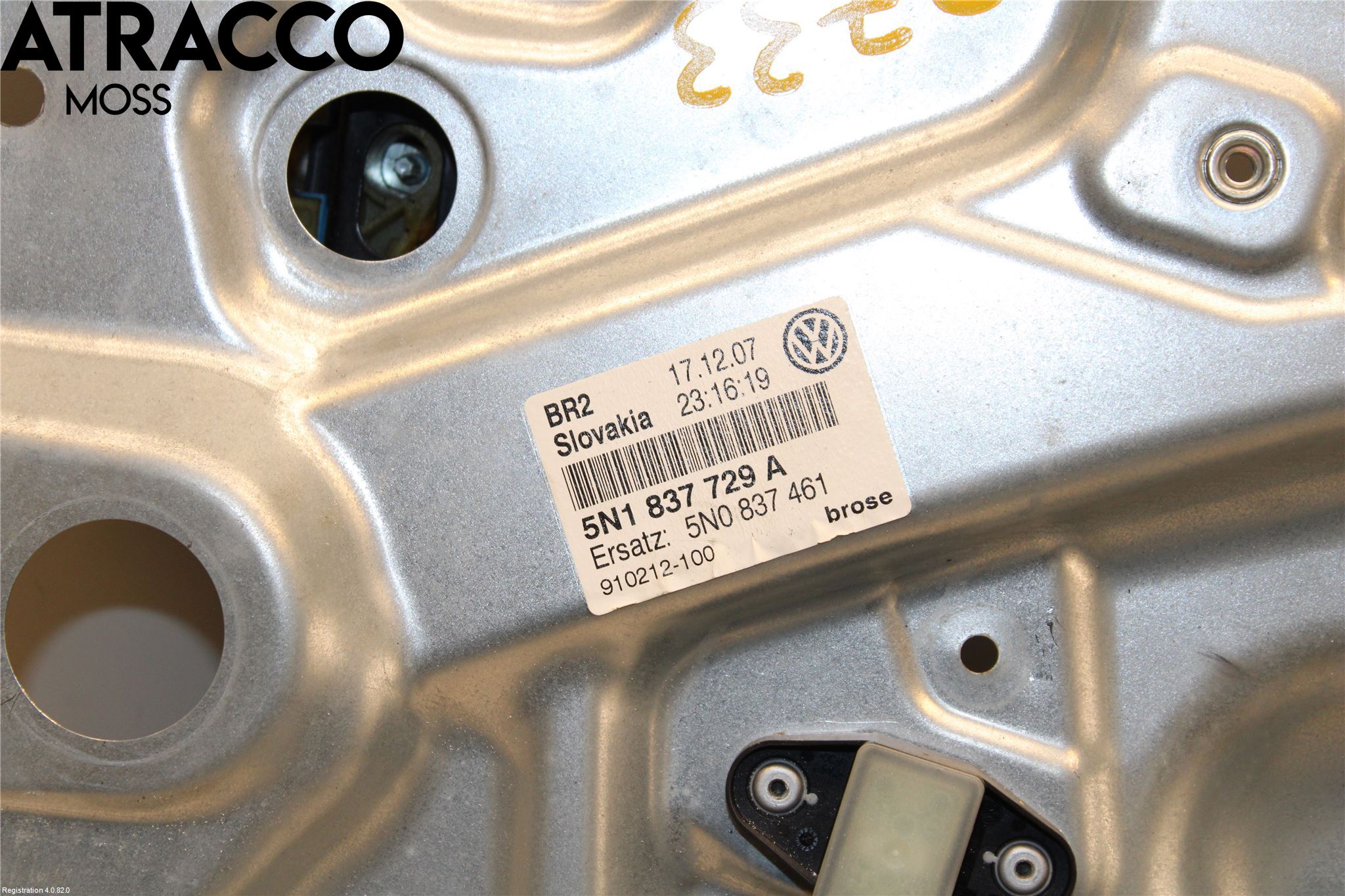 Volkswagen VW TIGUAN 07-16 Fönsterhissmekanism
