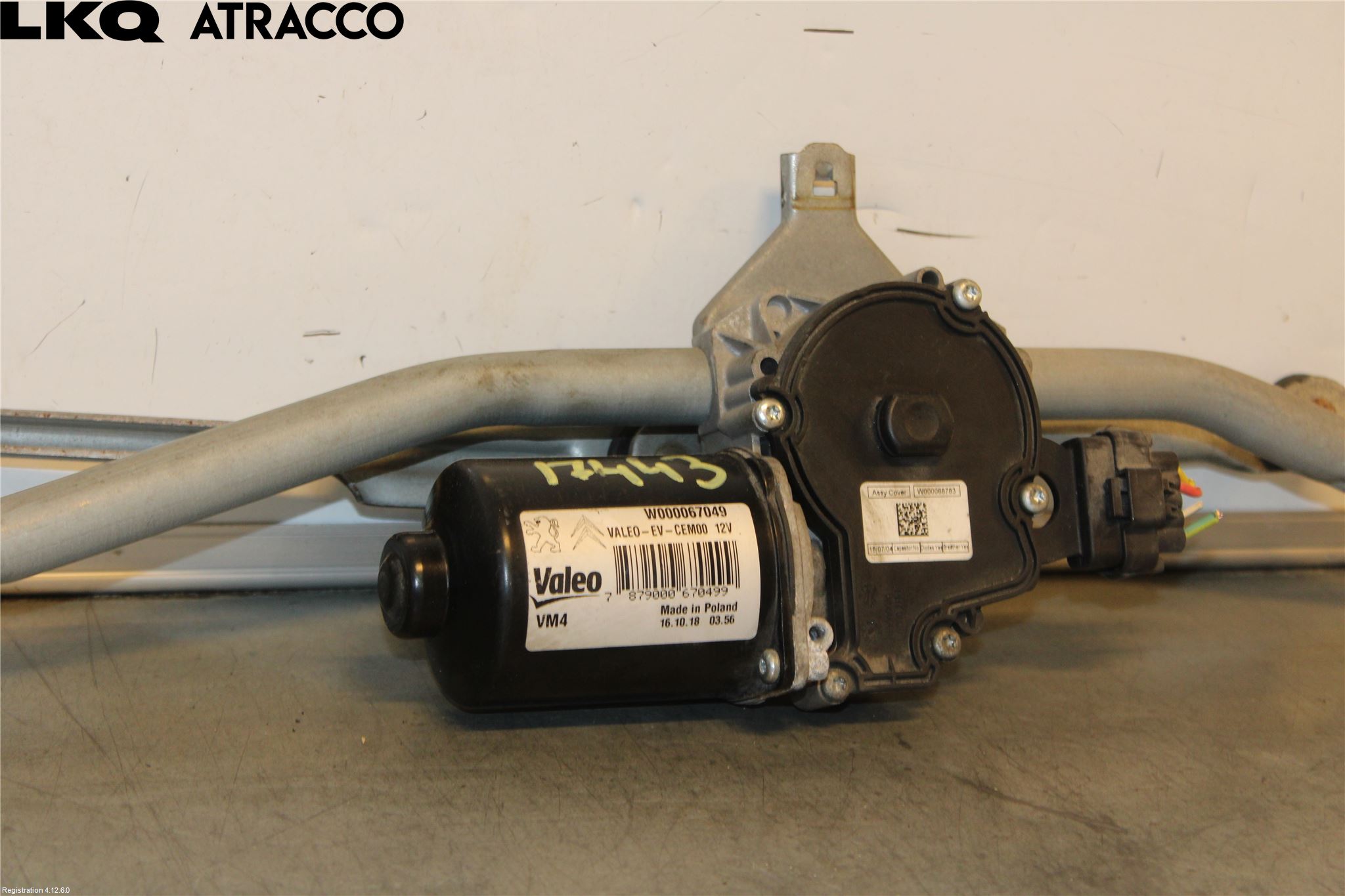 Peugeot EXPERT/E-EXPERT 17- Torkarmotor Vindruta