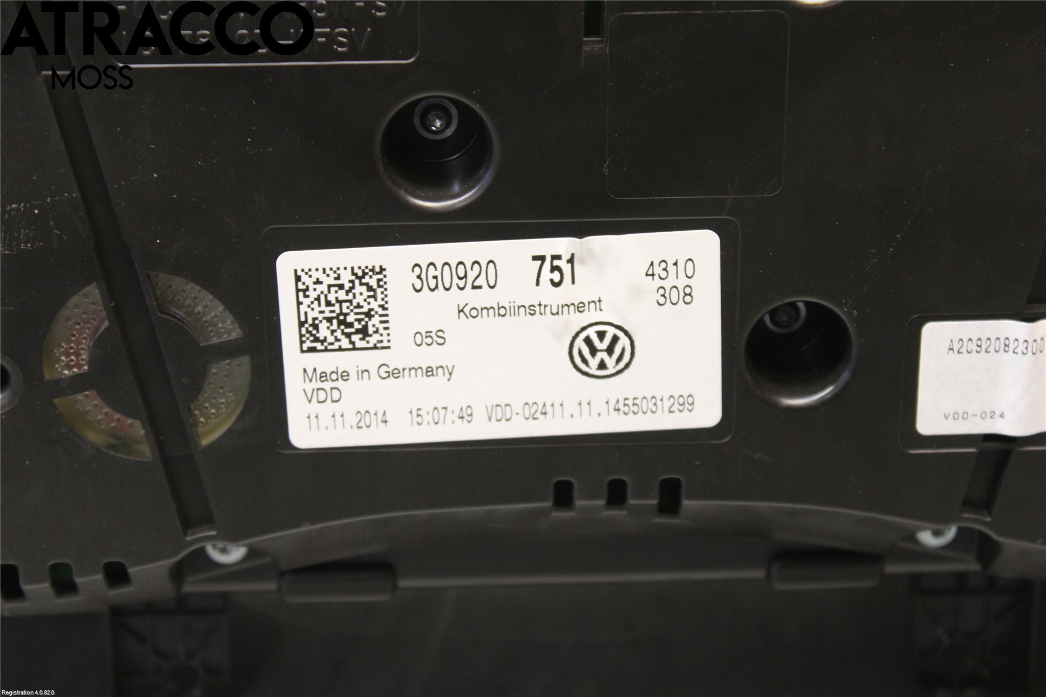 Volkswagen VW PASSAT 15-19 Instrument Komb