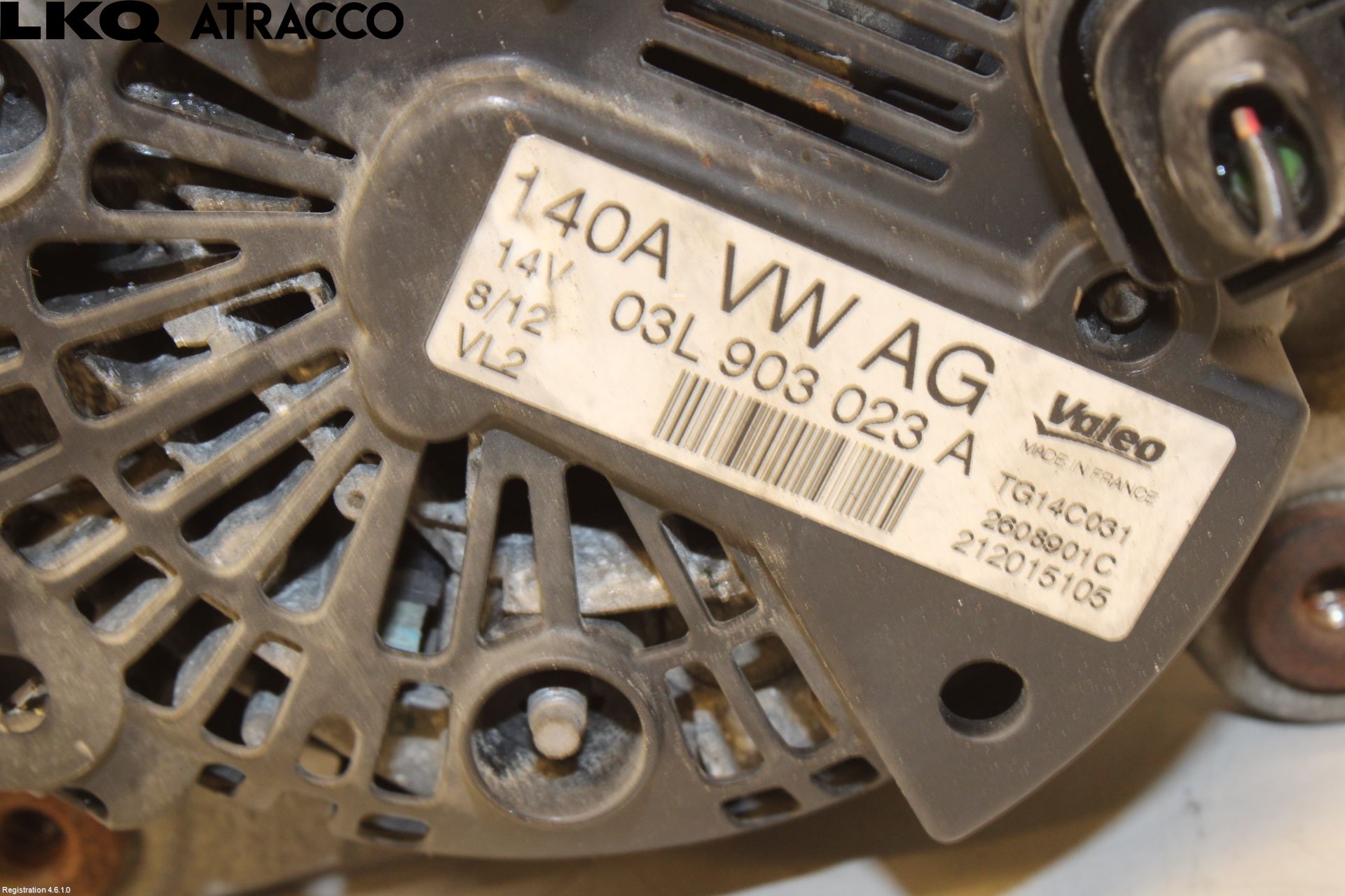 Volkswagen VW TIGUAN 07-16 Generator