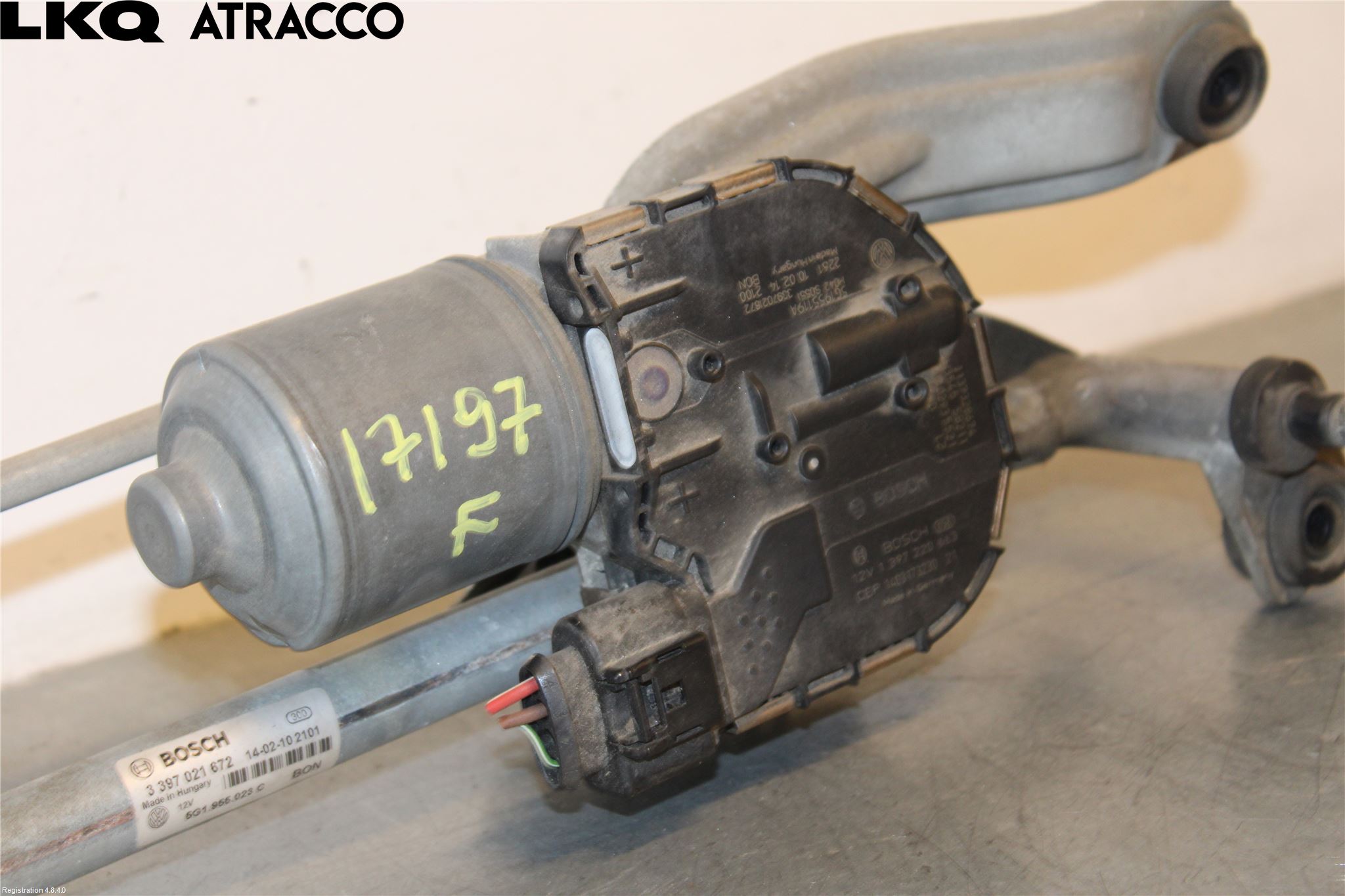 Volkswagen VW GOLF PLUS/CROSS GOLF 04-14 Torkarmotor Vindruta