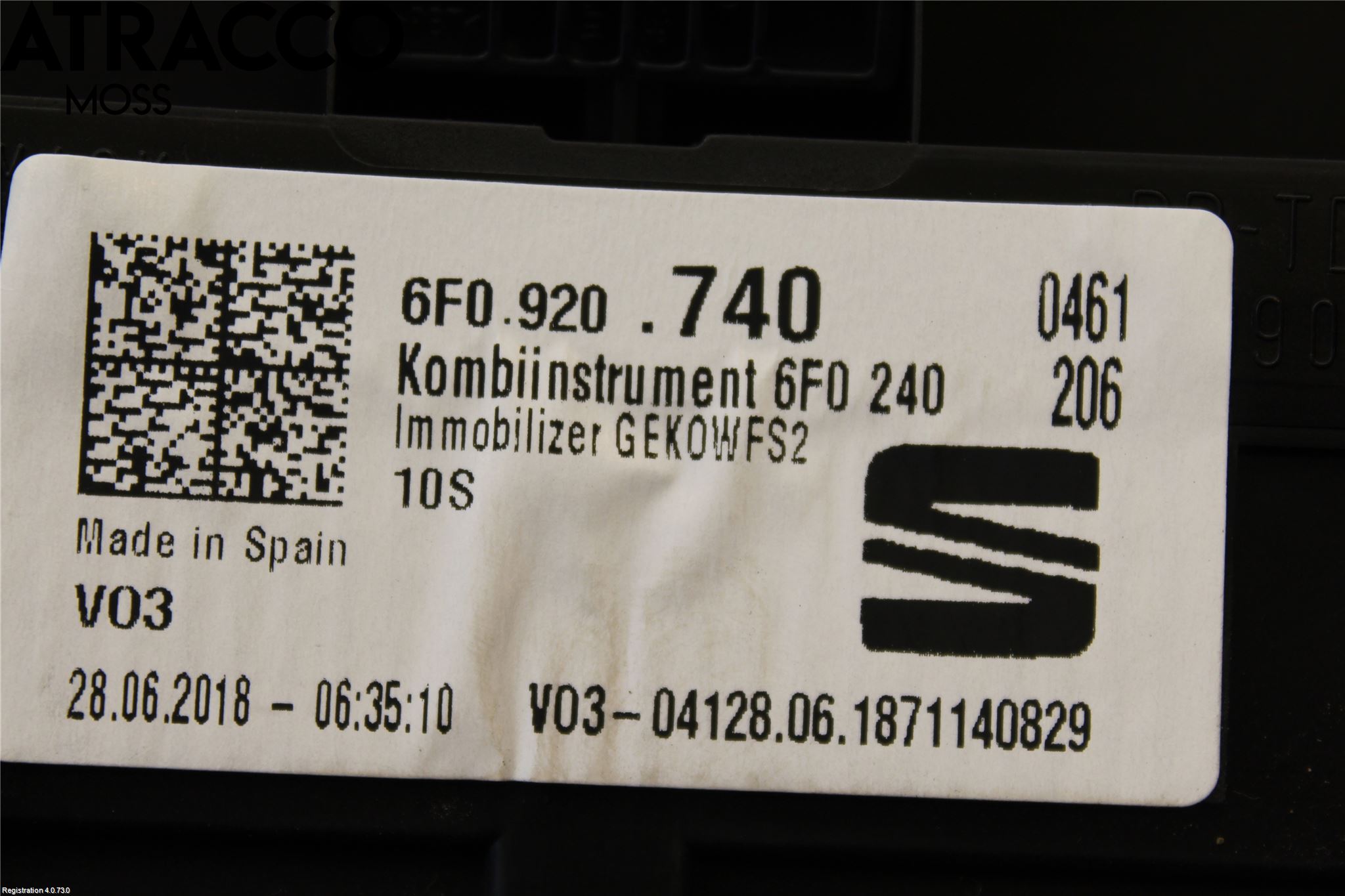 Seat IBIZA V 17-20 Instrument Komb