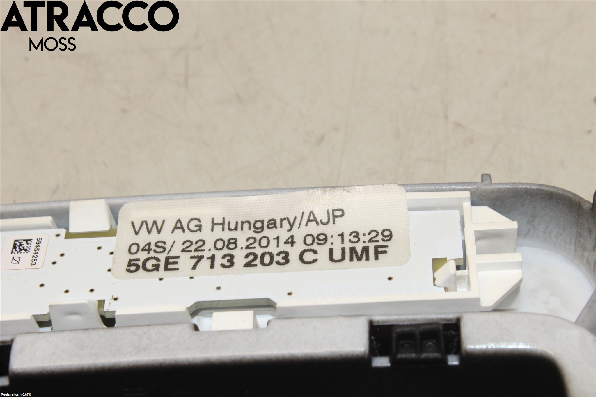 Volkswagen VW GOLF / E-GOLF VII 13-20 Växelspaksknopp