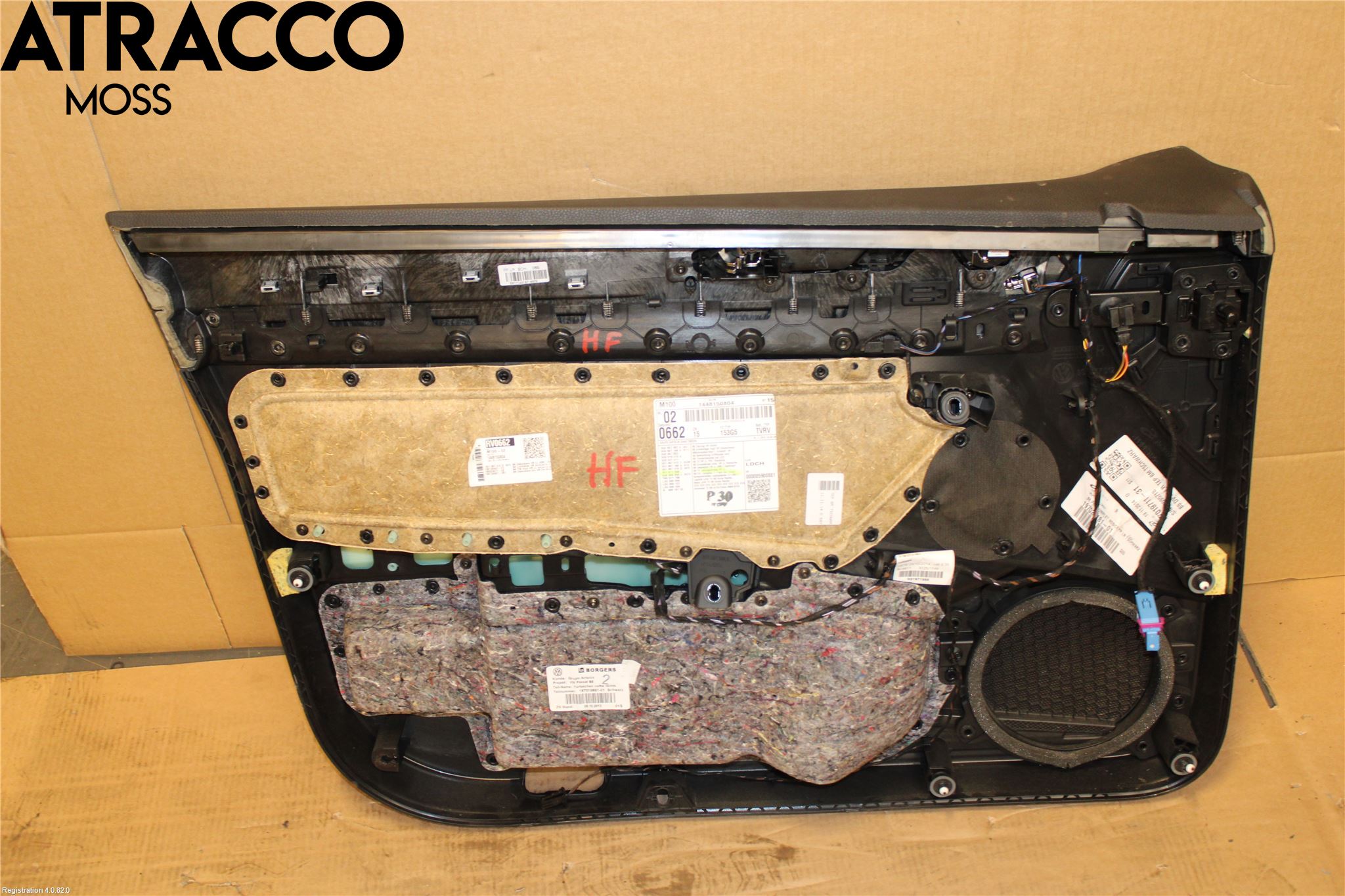 Volkswagen VW PASSAT 15-19 Dörrklädsel Hö