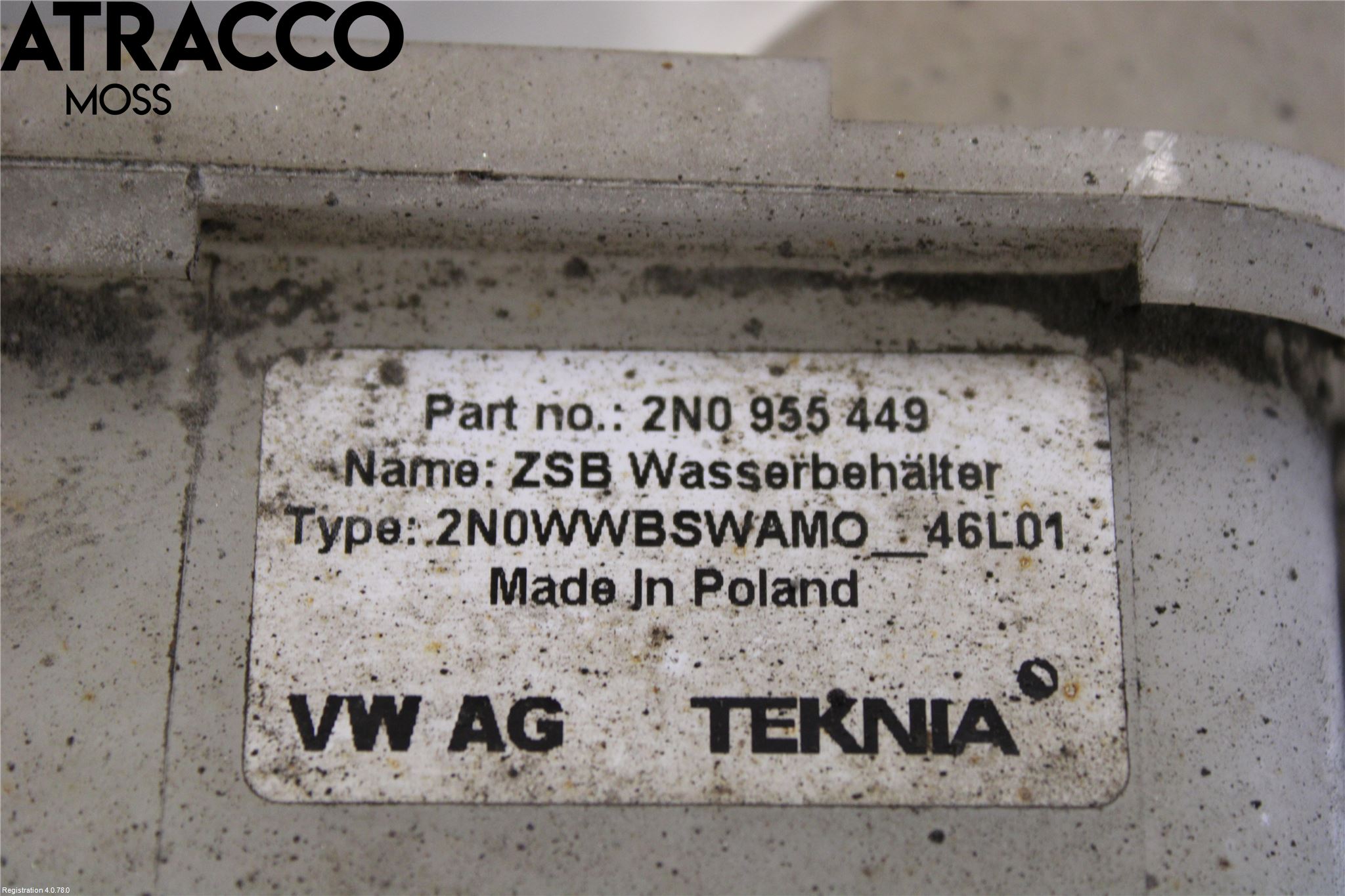 Volkswagen VW CRAFTER II / E-CRAFTER 17- Spolartank Vindruta