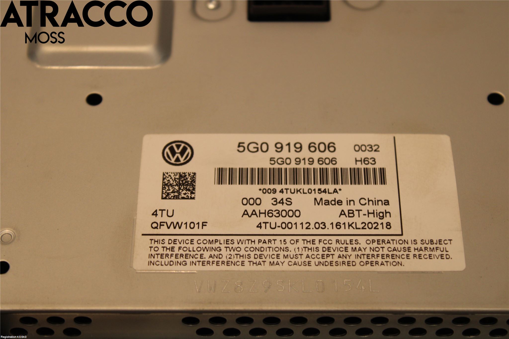 Volkswagen VW GOLF / E-GOLF VII 13-20 Multifunktionsdisplay