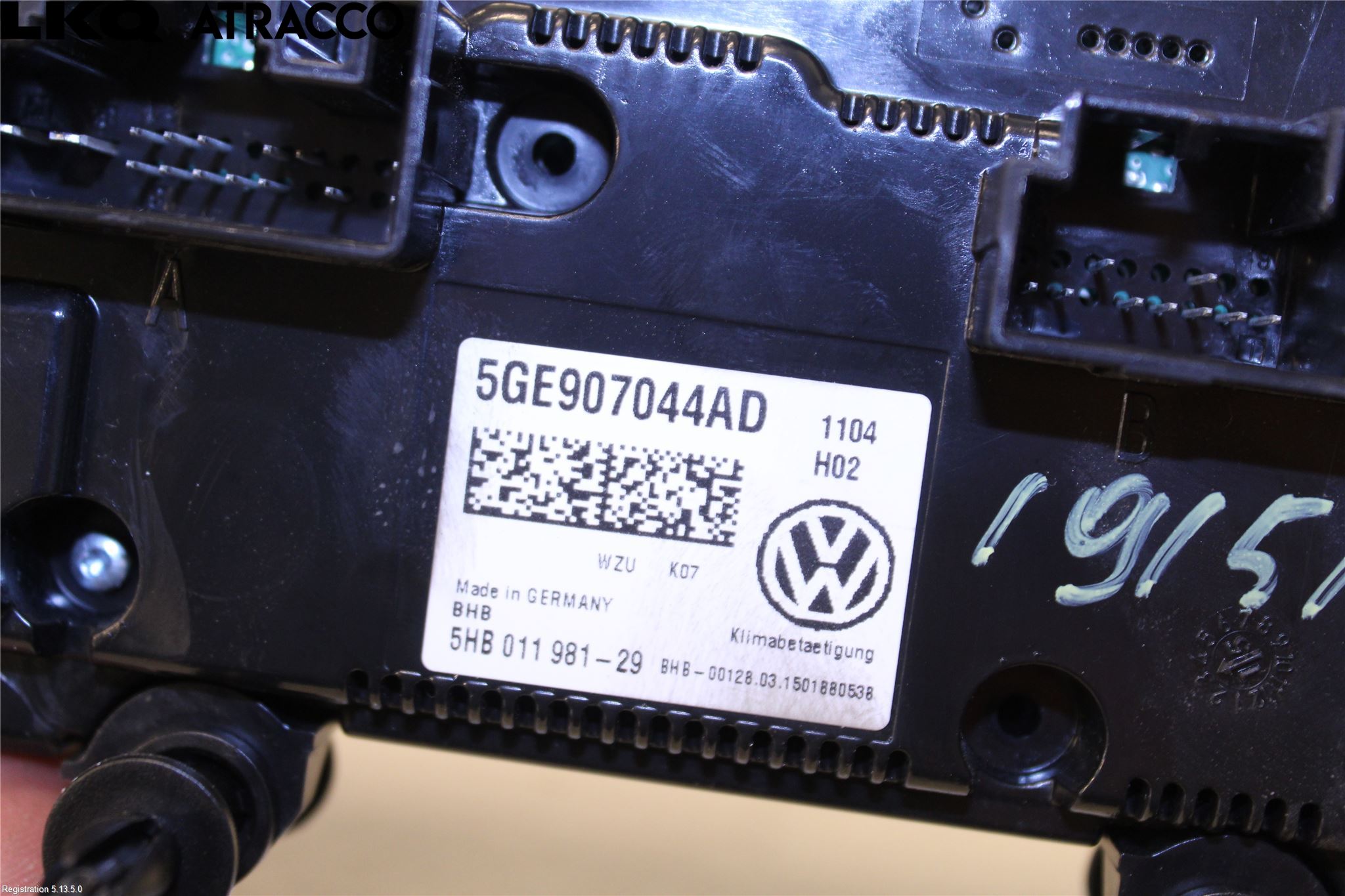 Volkswagen VW GOLF / E-GOLF VII 13-20 Ac Styrenhet Ac Manöveren