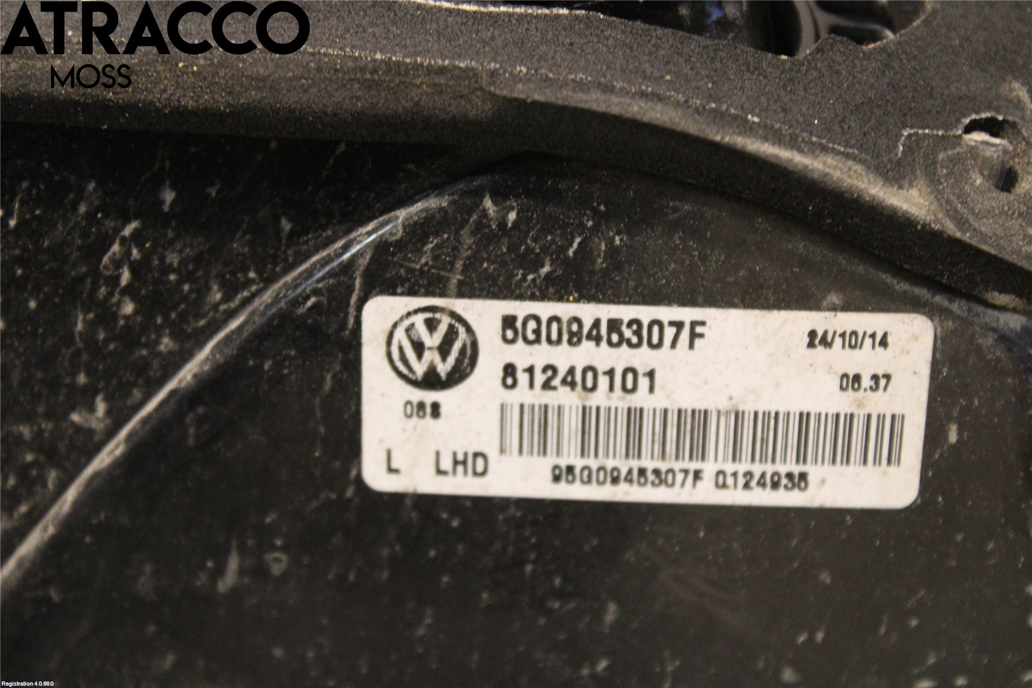 Volkswagen VW GOLF / E-GOLF VII 13-20 Bakljus Lucka Vä